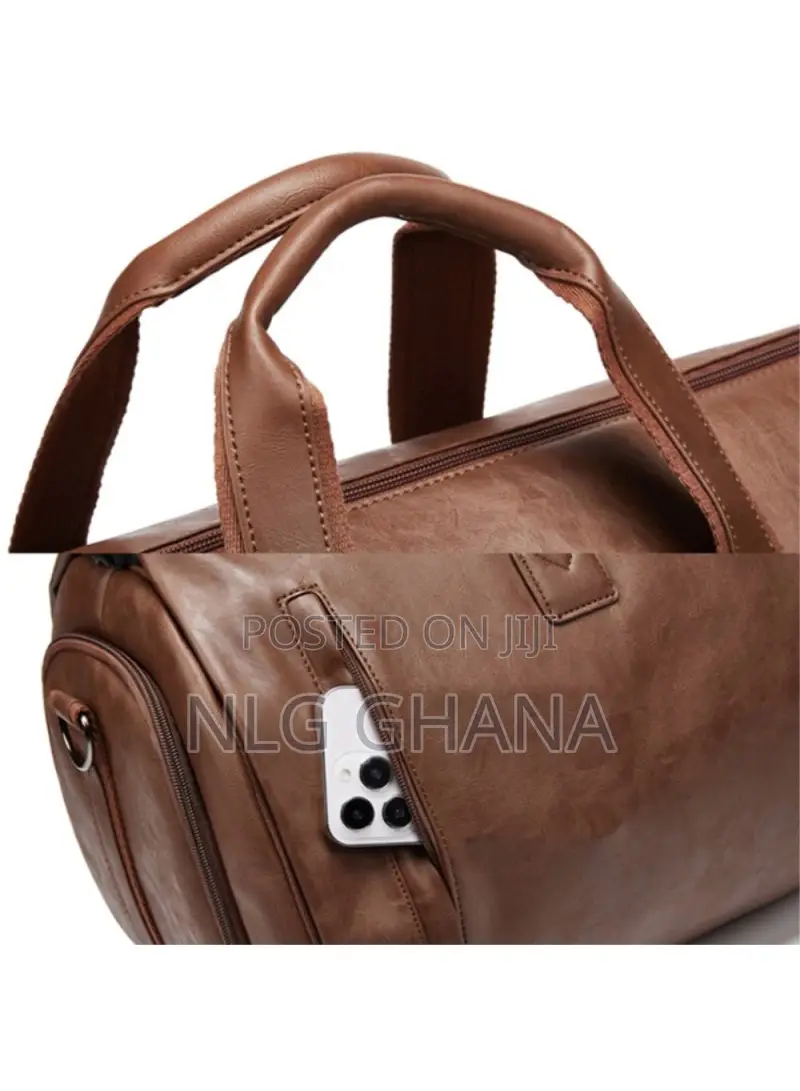 Pu Leather Men Suit Storage Bag Large Capacity