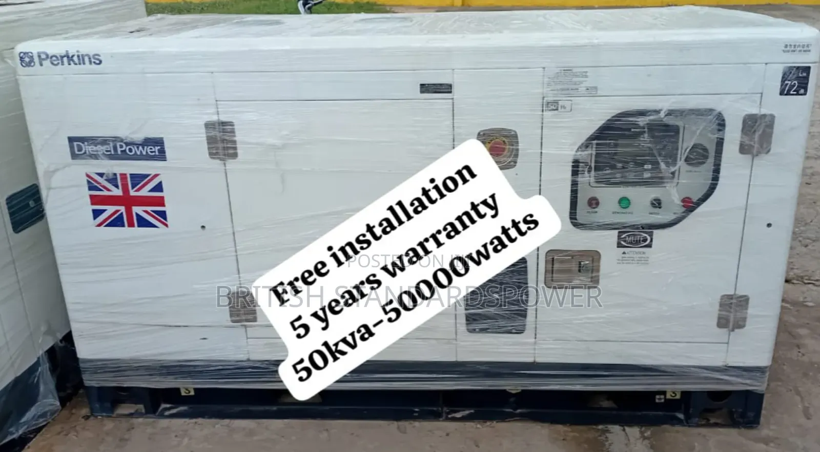 Dynamic Power 50kva Silent Diesel Generator