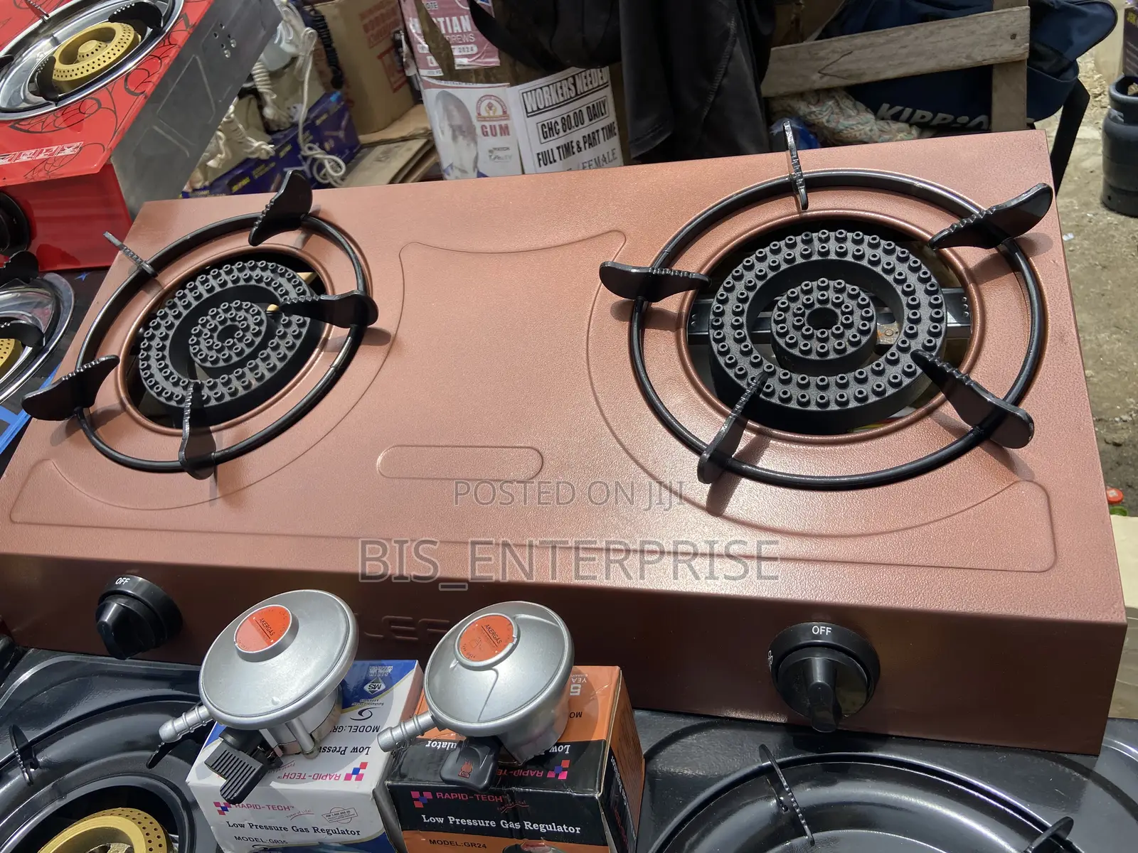 Original Two Table Burner Brown