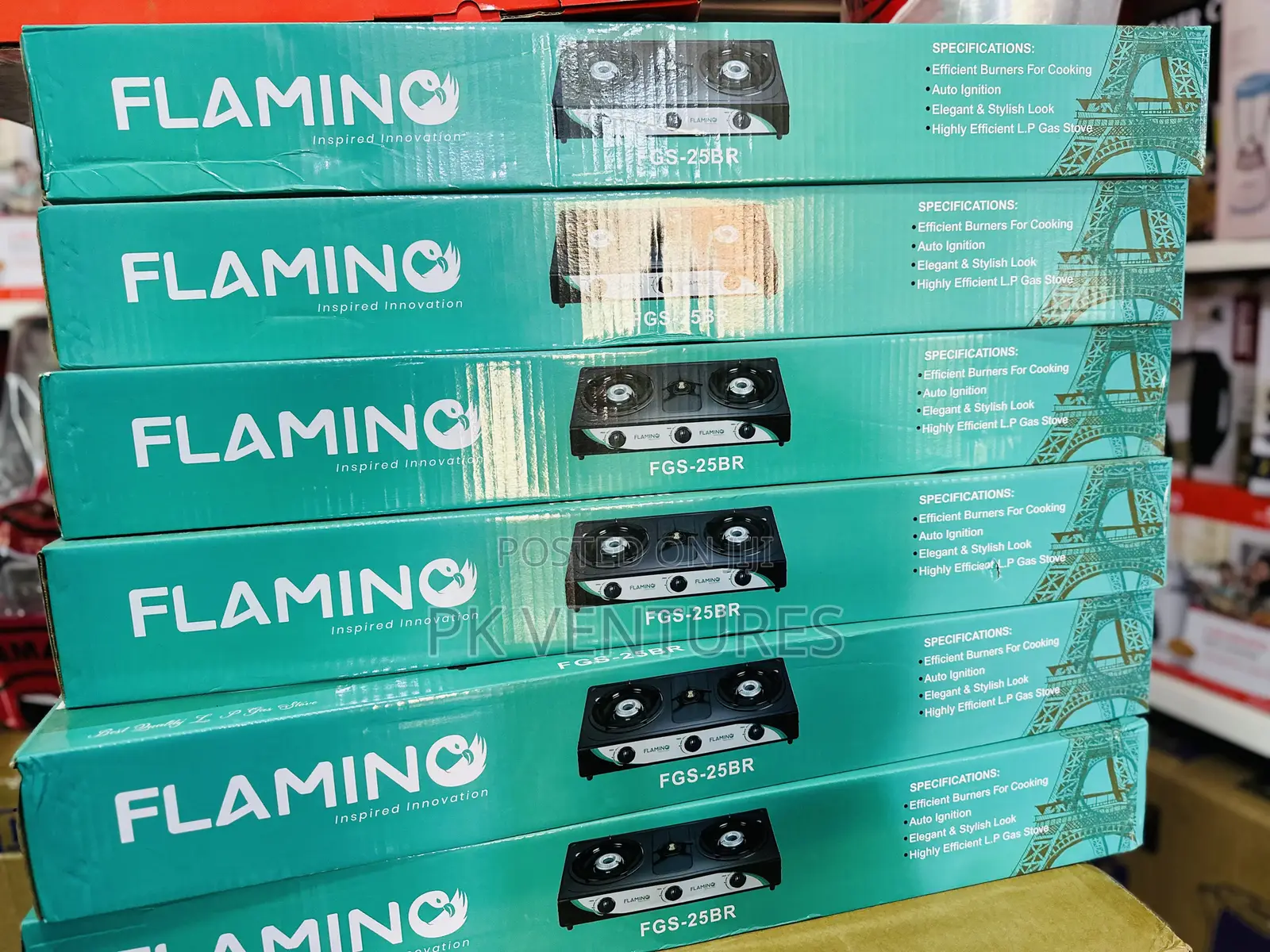 Flaminio Three-Burner Cooktop
