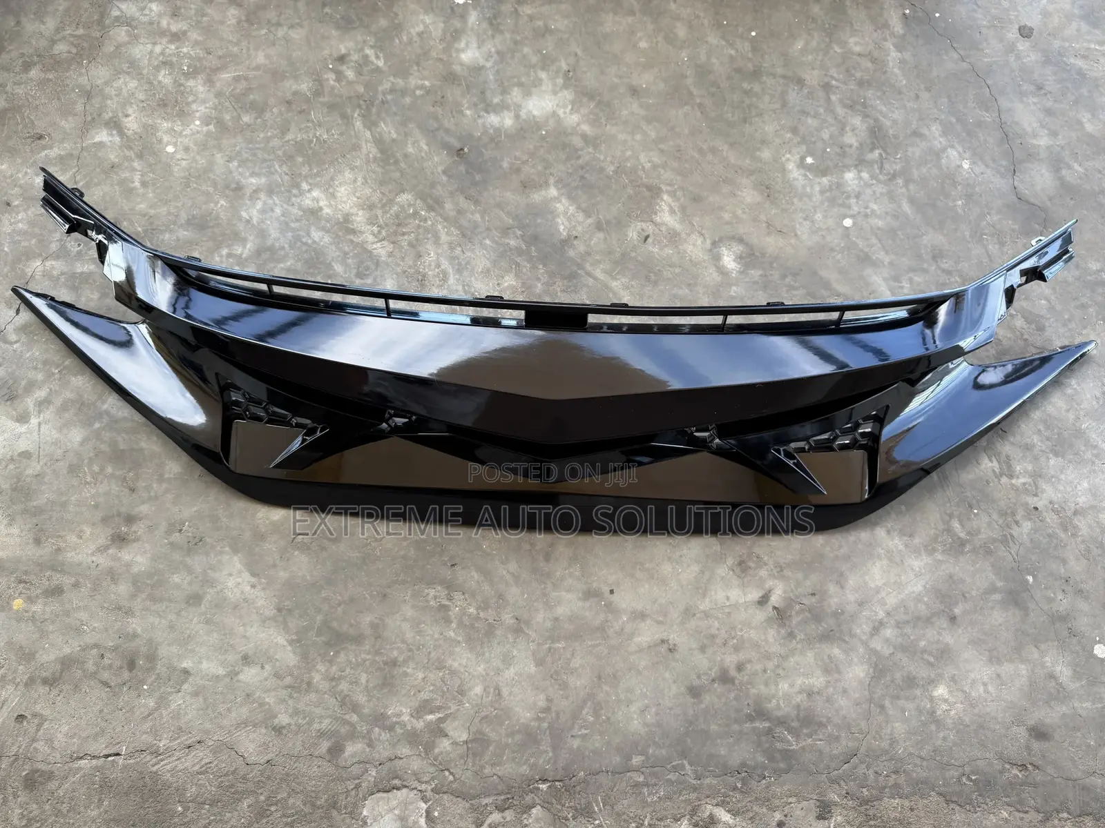 Front Grille Upper Grill For Honda Civic 2018 Mot Glossy Blk