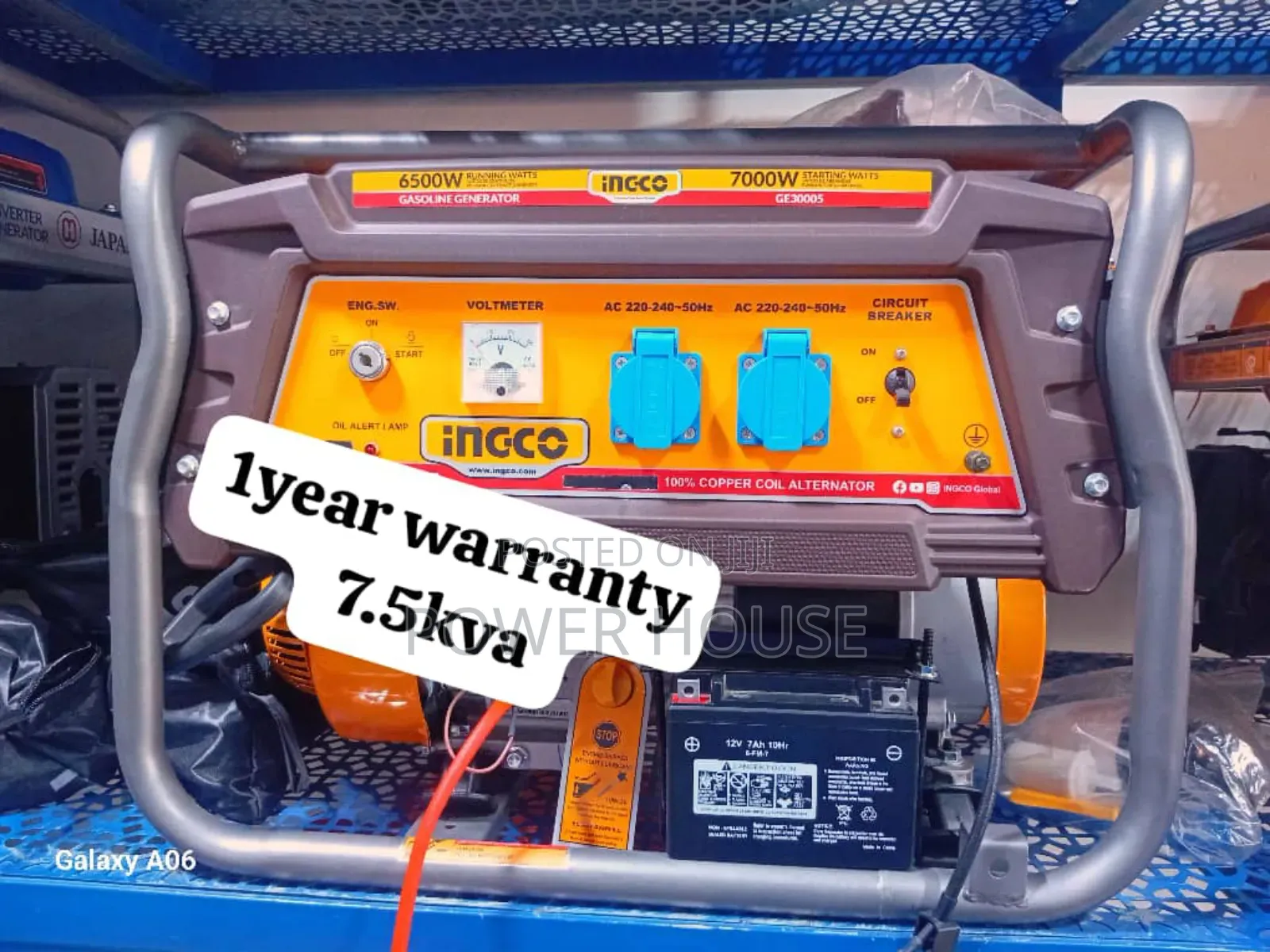 Crown Prime Ingco Generator 7.5kva Petrol 8500watts 7.5kva