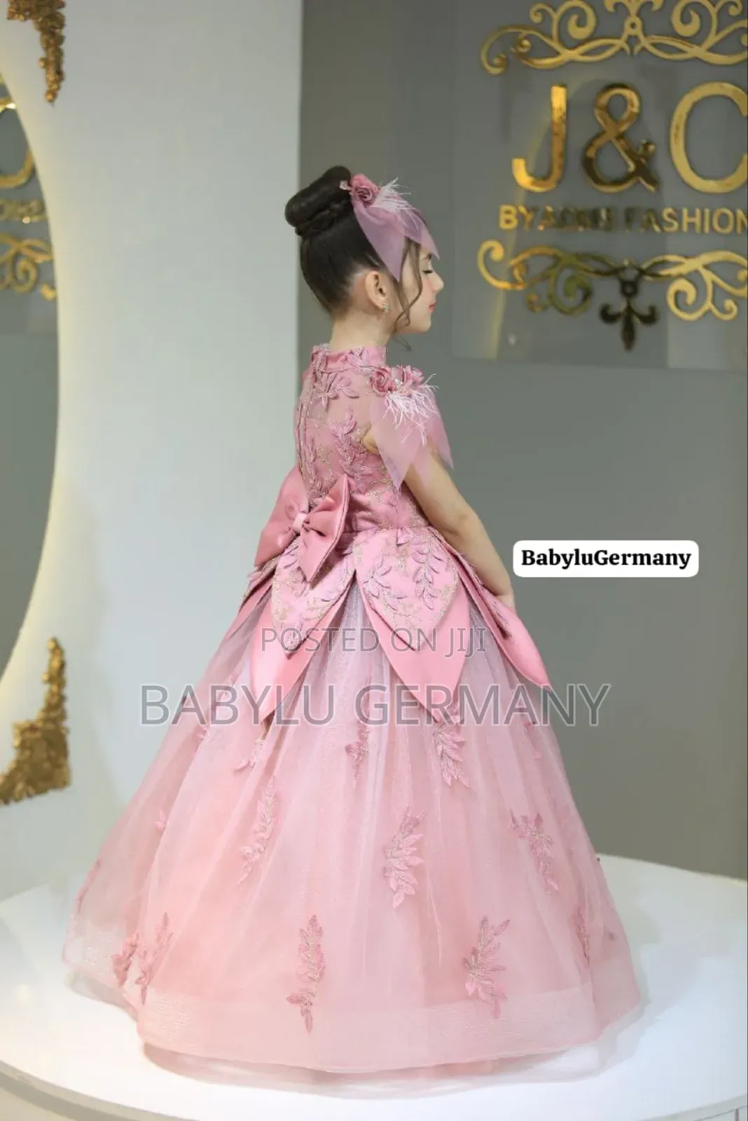 Luxury Brand Imported Pink Princess Ball Gown Dress