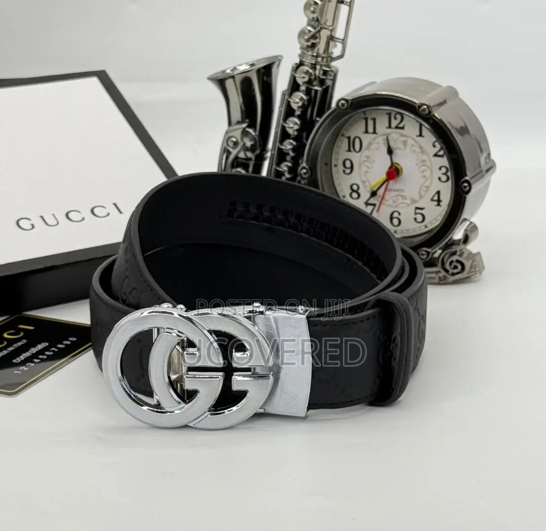 Branded Men’S Leather Dress Belt(Automatic Buckle)