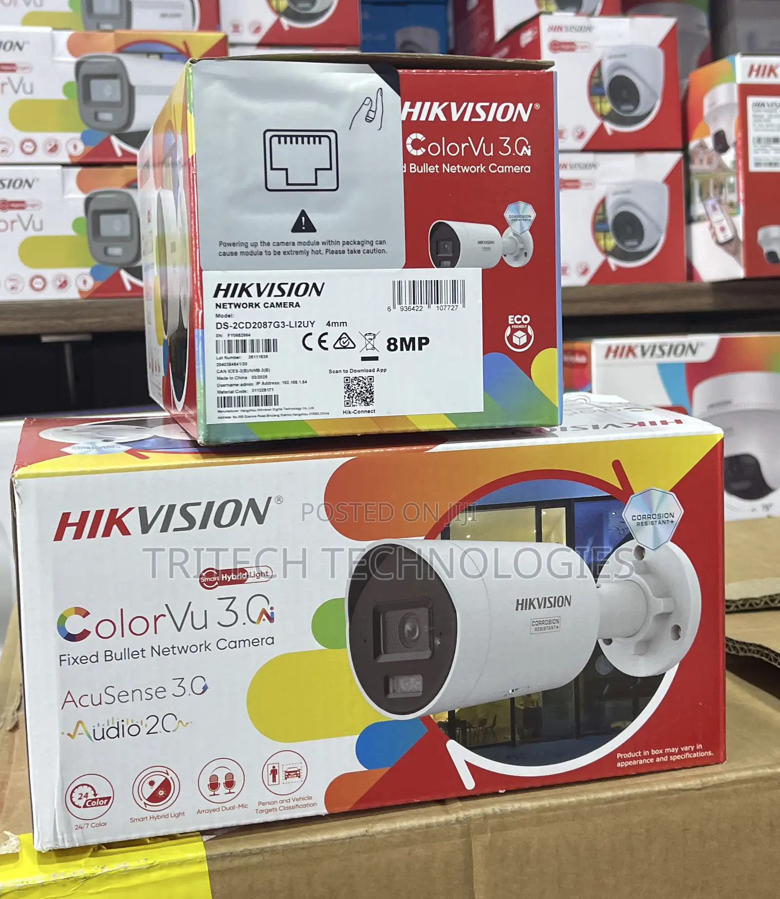 Hikvision Ds-2cd2087g3-Li2uy (3.0 New)8mp Colorvu Ip Outdoor