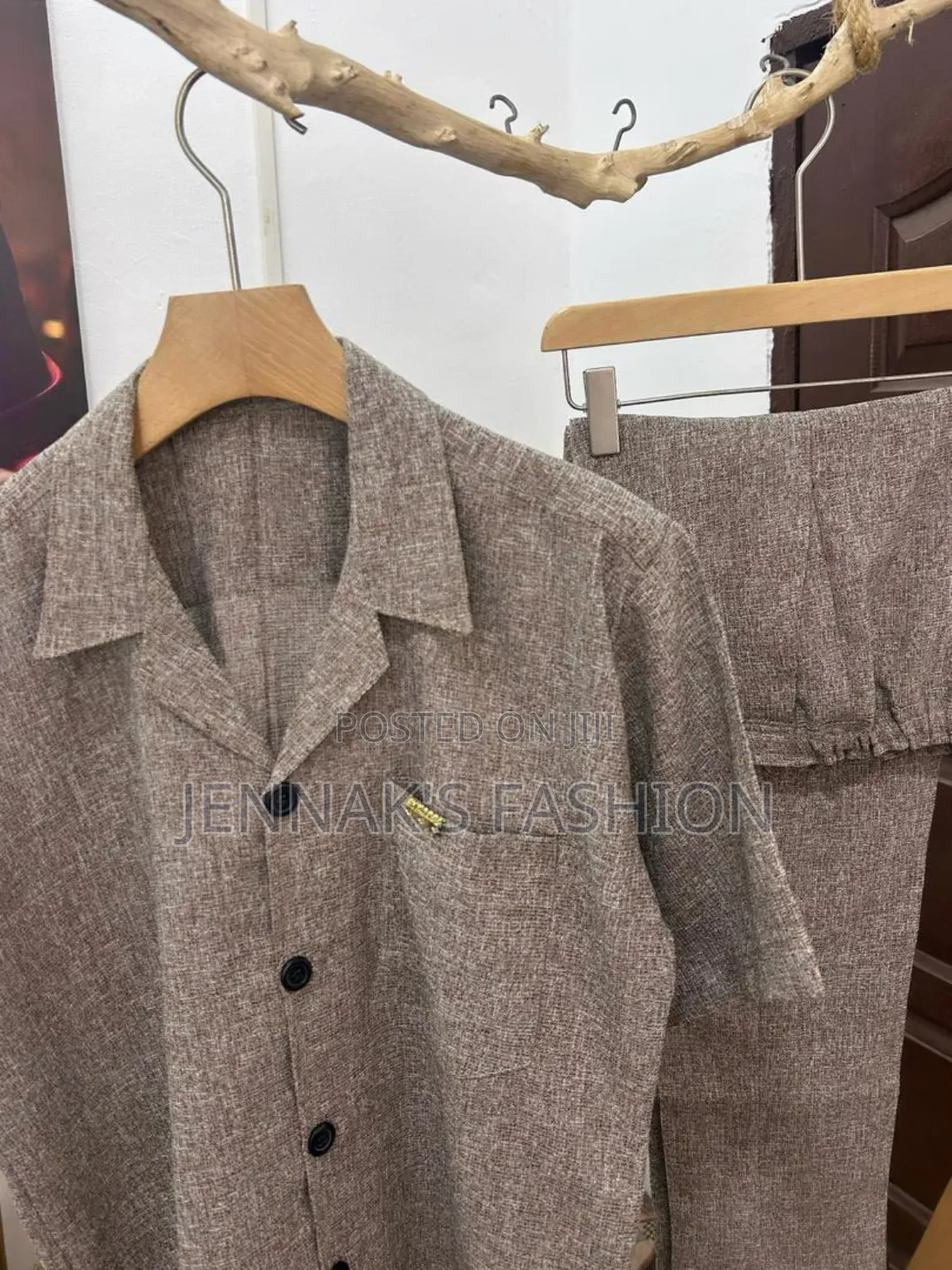 Brown Men's Two Pieces Td