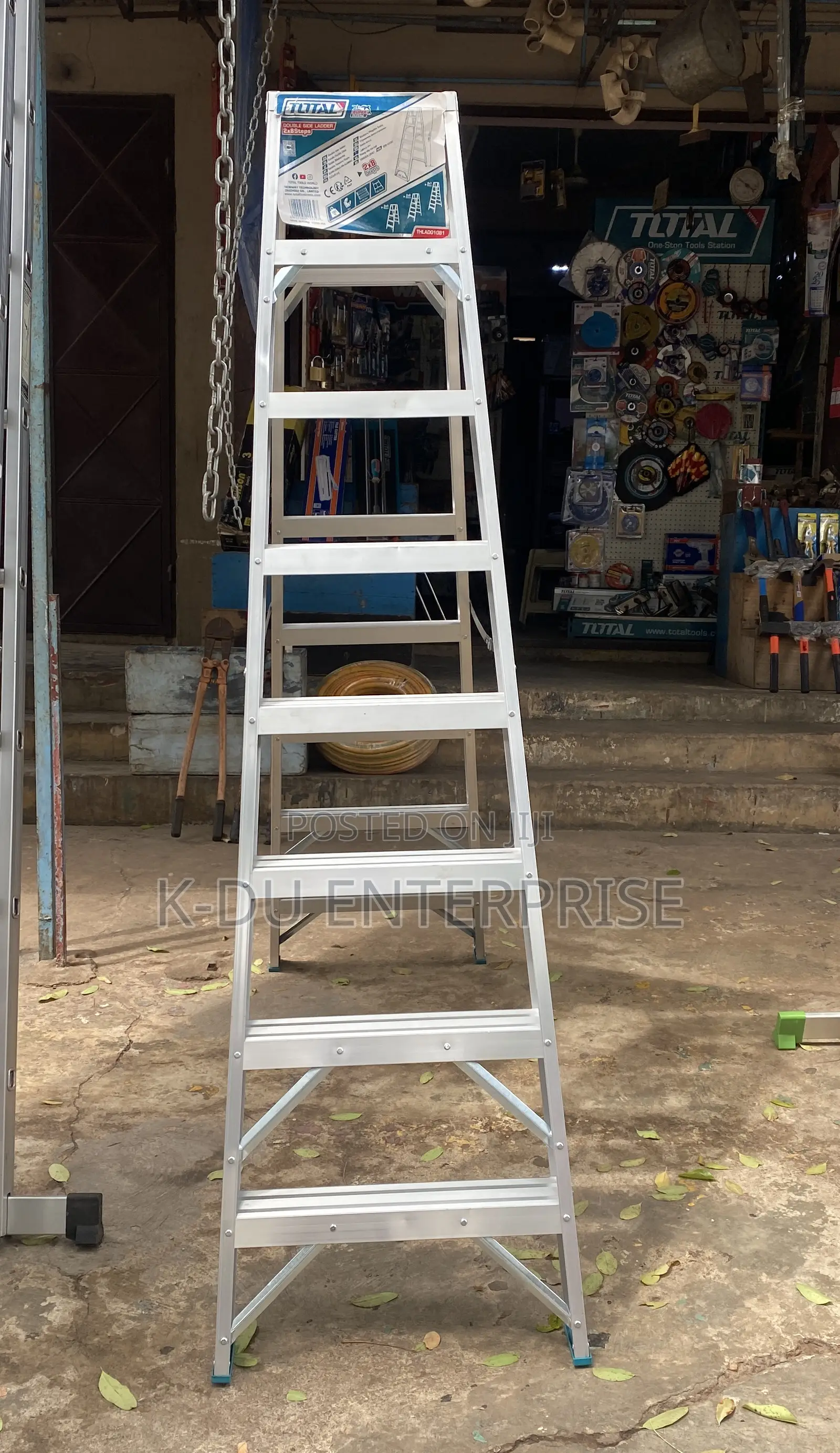 2x8 Steps Double Side Aluminum Ladder