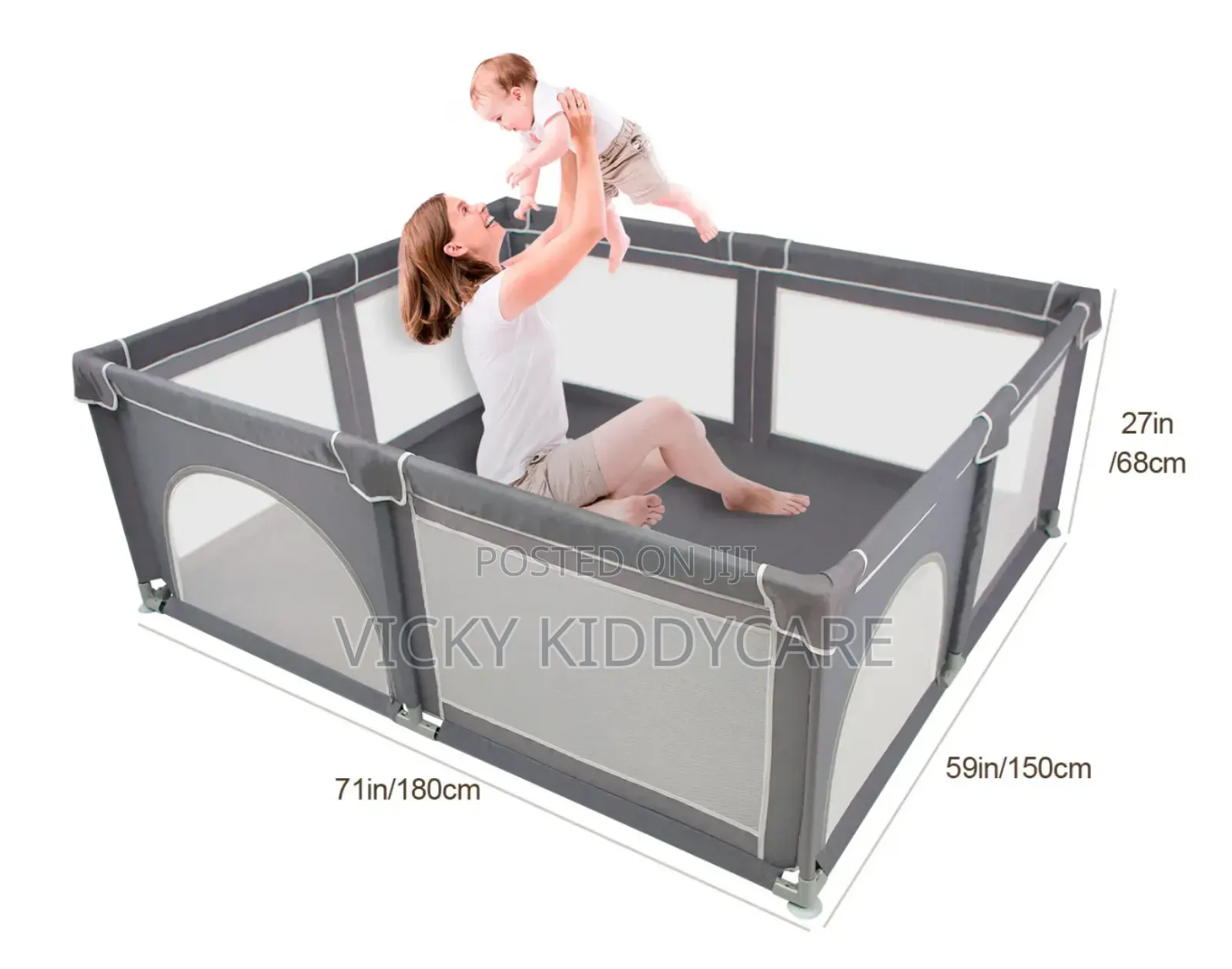 180 by 200 Folding Playpen Yard for Kids