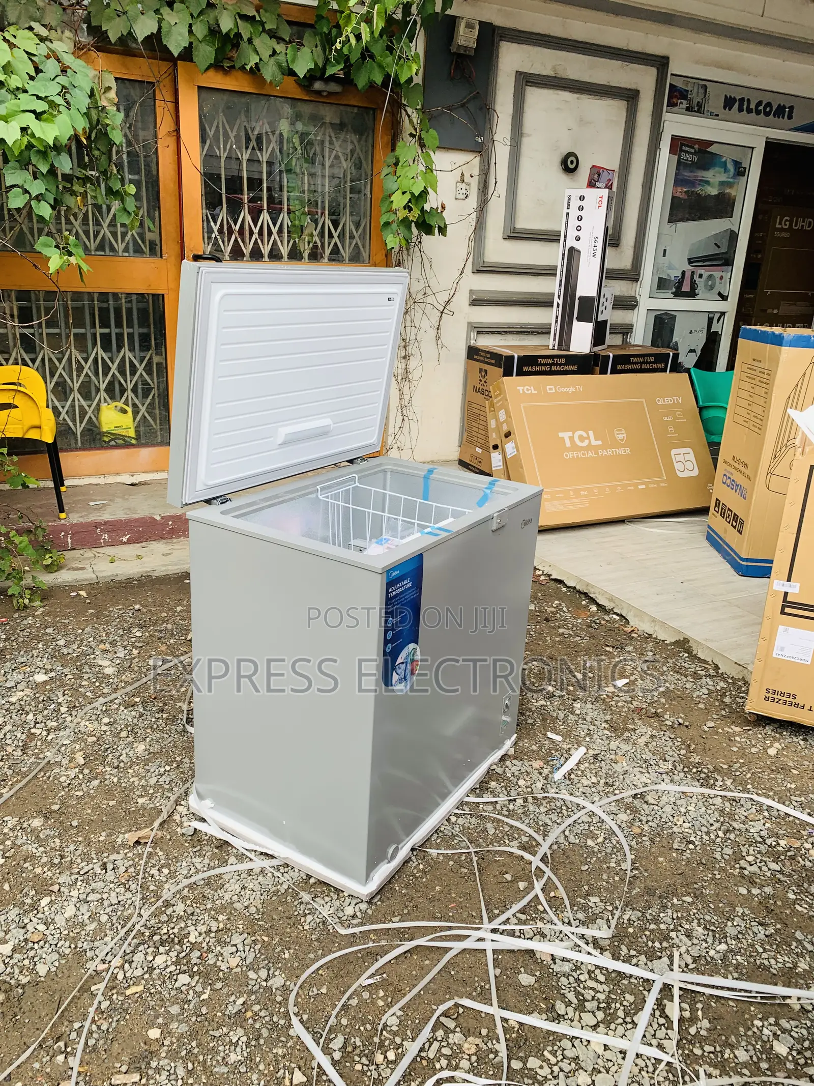 200l Chest for Midea Grey