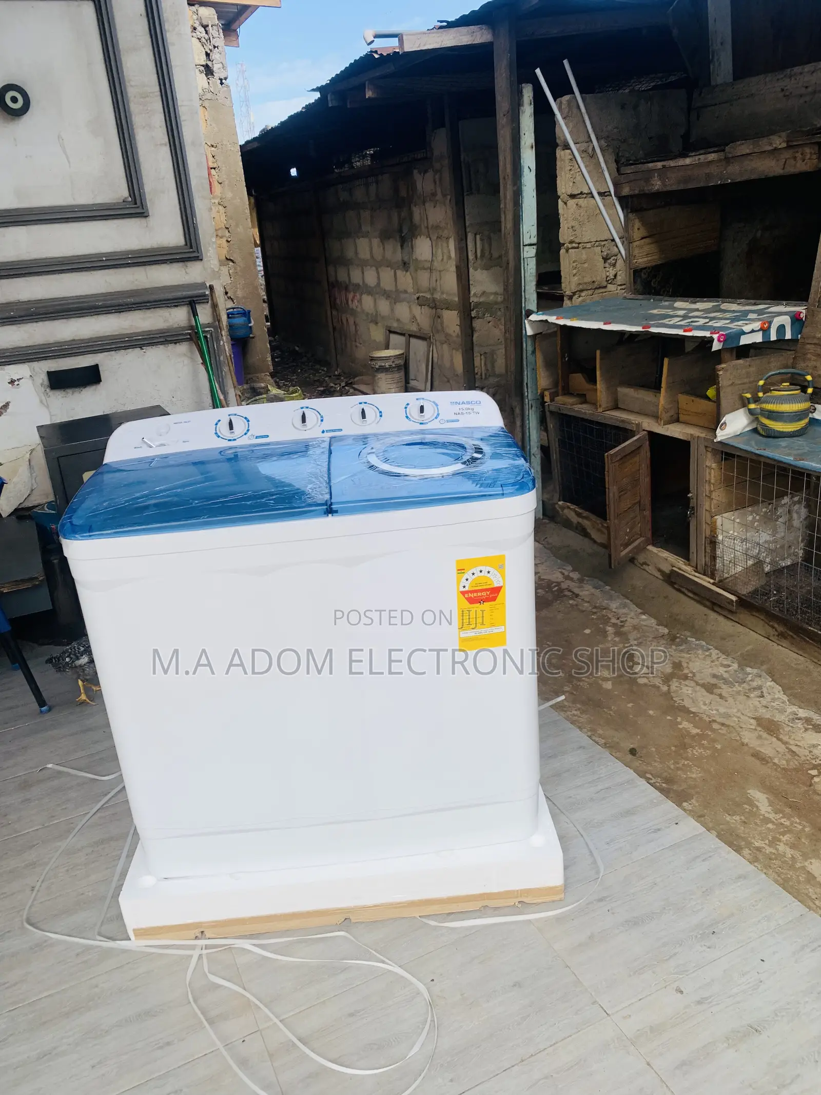 Transparent Nasco 11kg Washing Machine