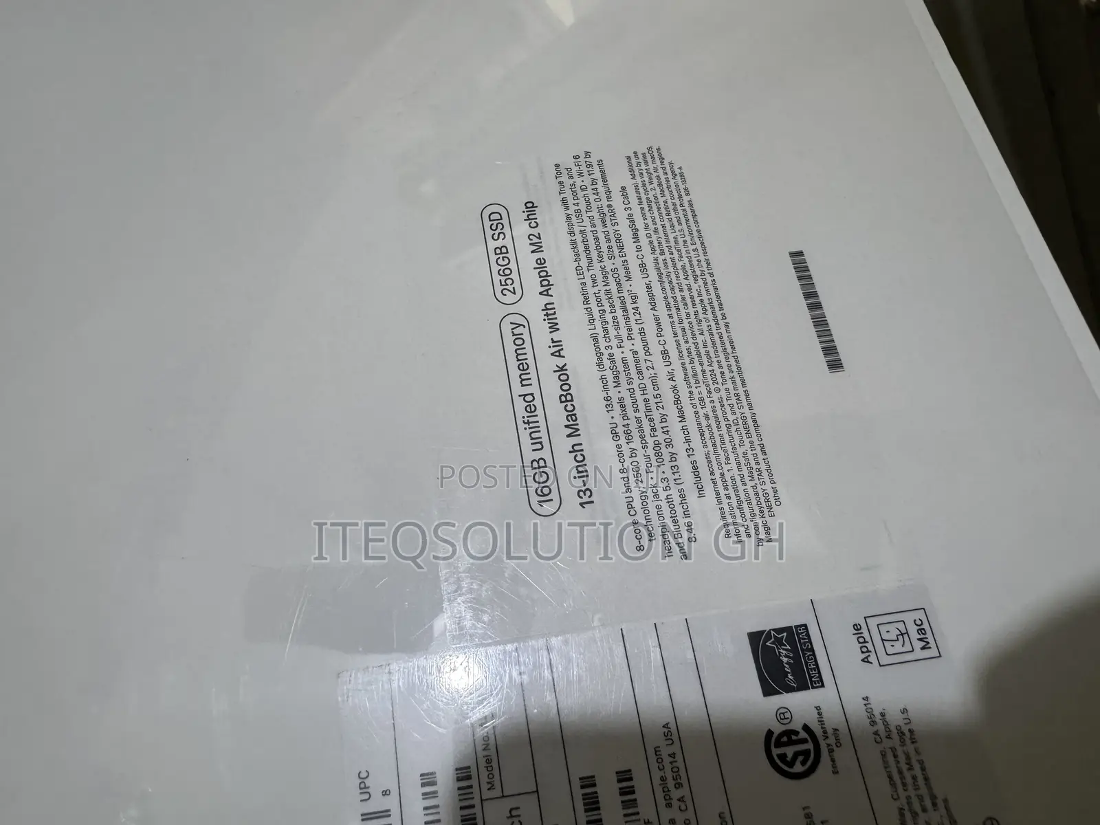 New Laptop Apple MacBook Air 2023 M2 16GB Apple M2 SSD 256GB