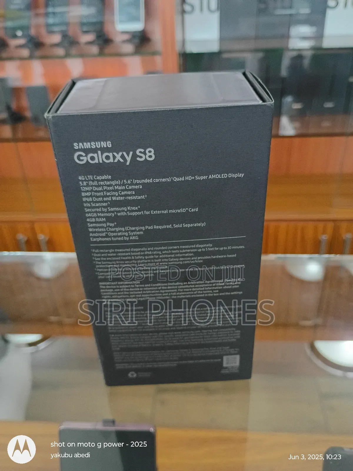 New Samsung Galaxy S8 64 GB Black
