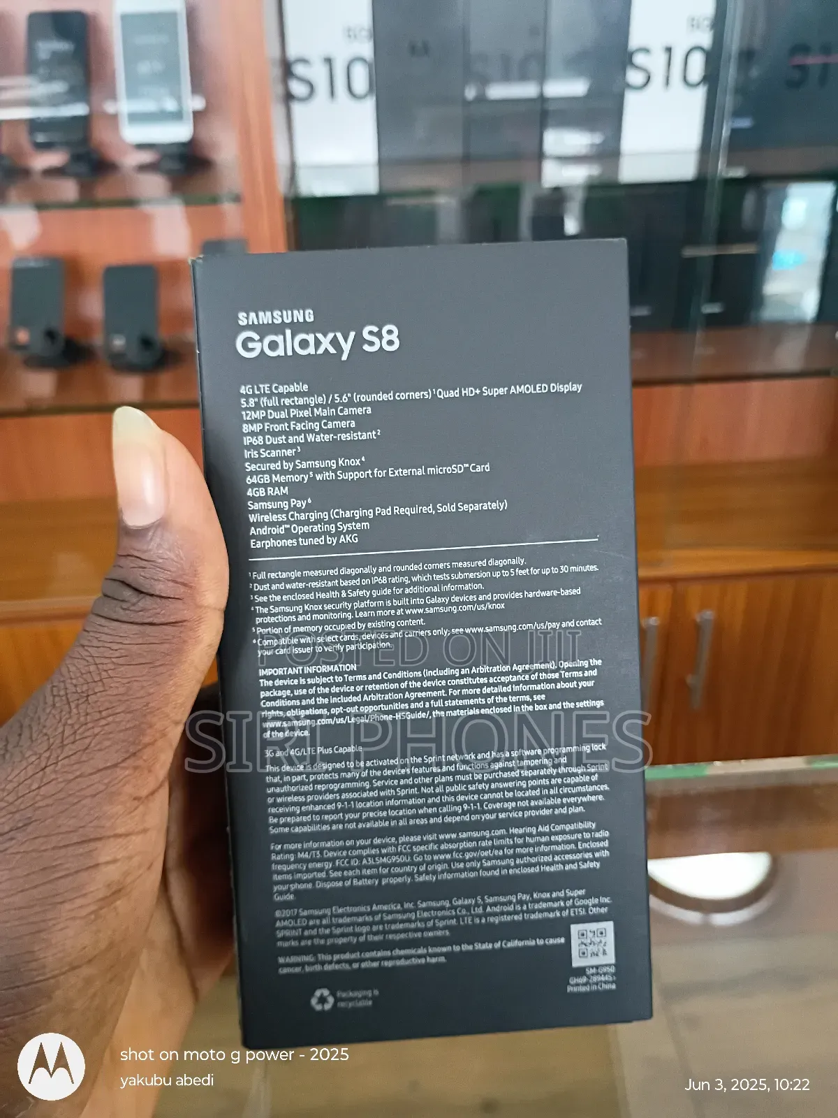 New Samsung Galaxy S8 64 GB Black