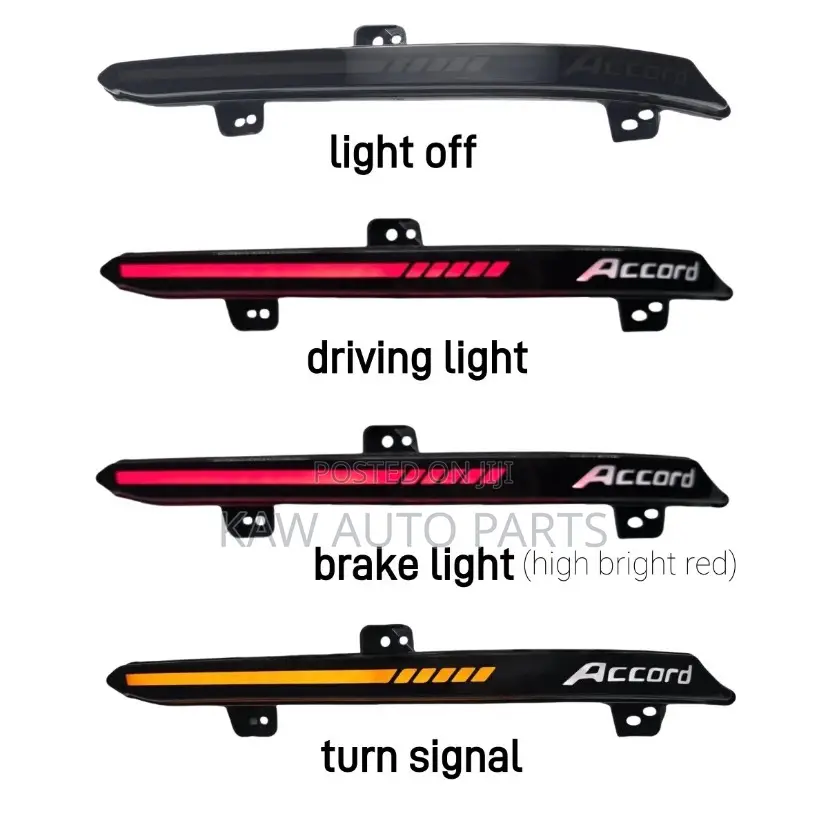 2018,2019,2020,2021,2022 Rear Bumper Led Reflector  For Honda Accord