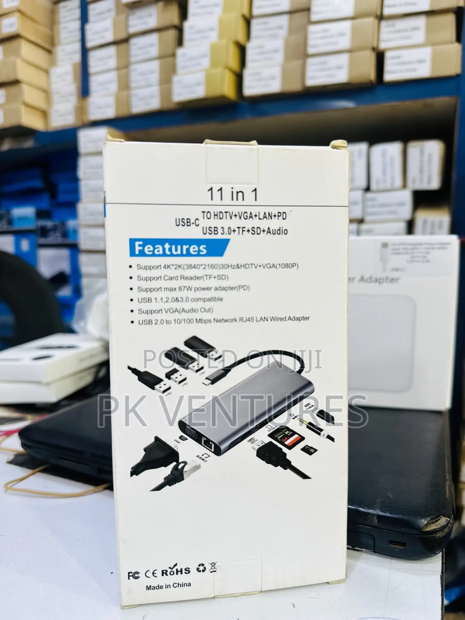 Type C to HDTV 11 in 1 Adapter
