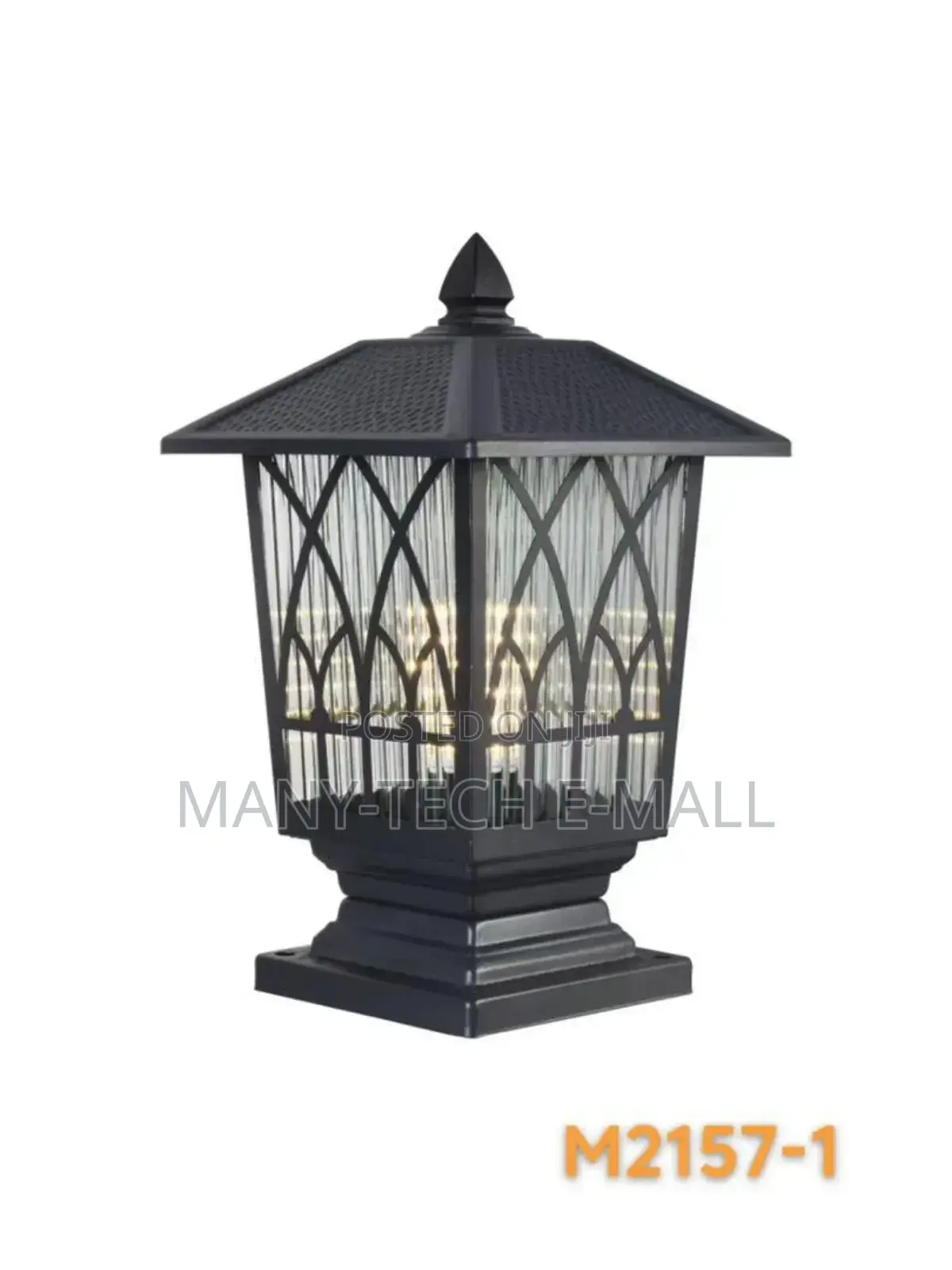 Black Outdoor Gate Light