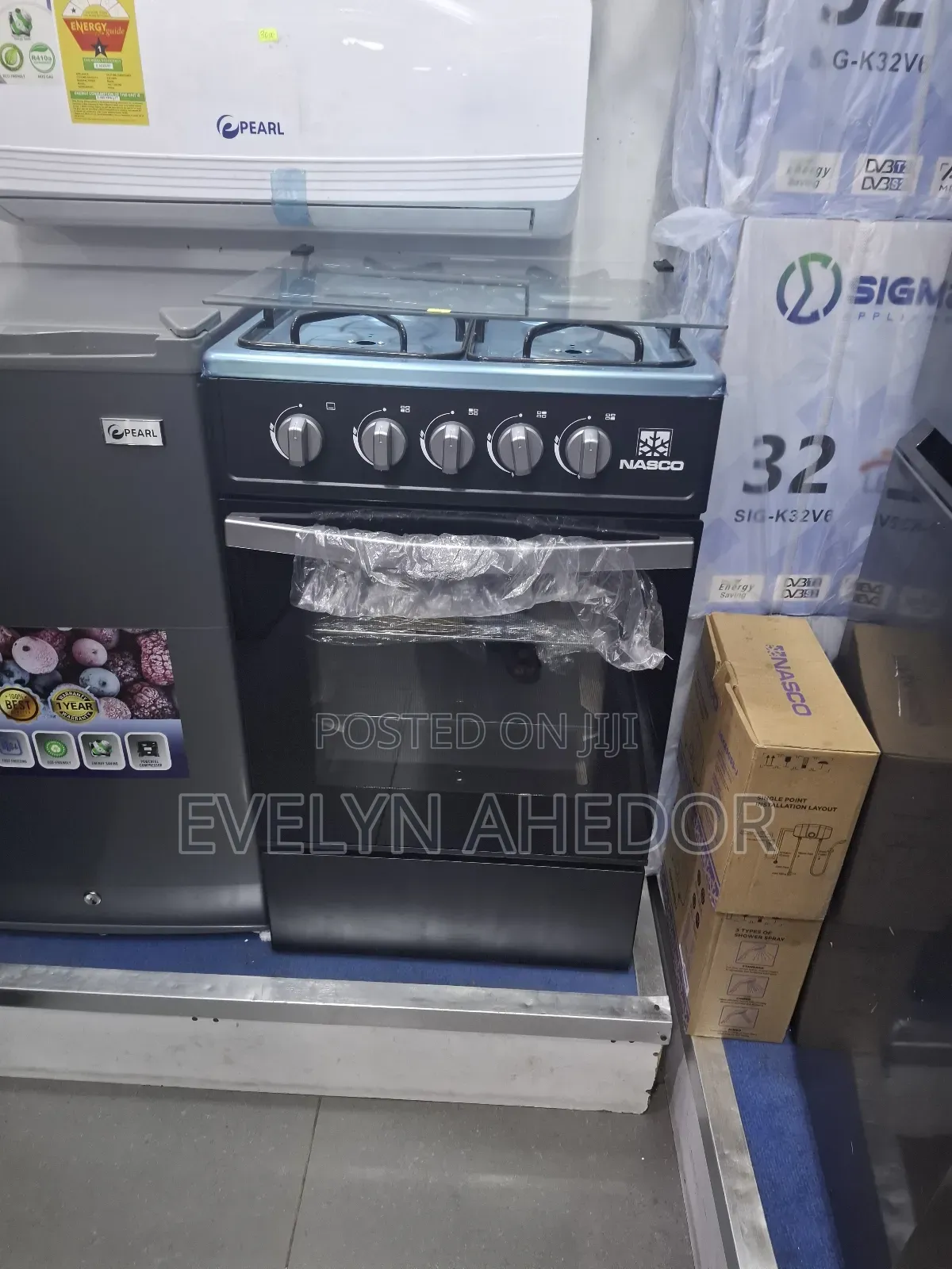 Stainless Nasco Gas Cooker 50×50 With 5 Burners