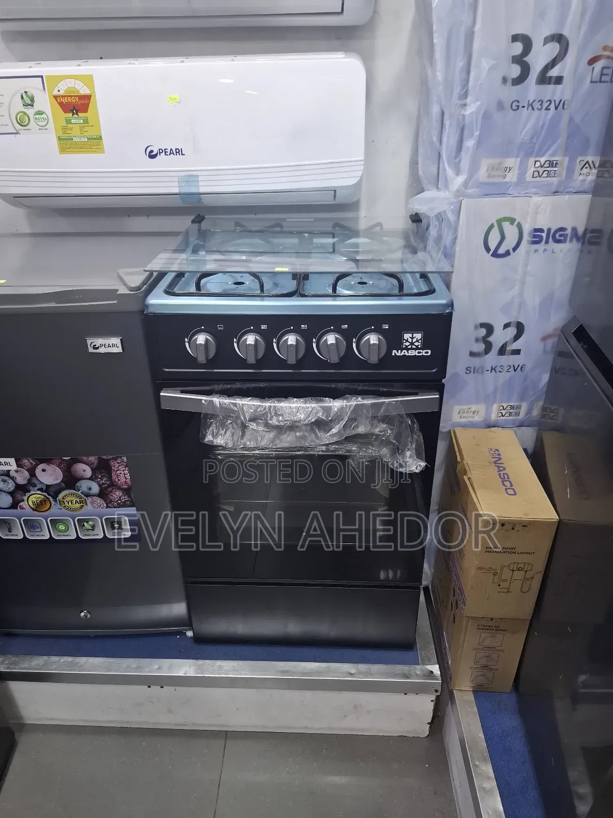 Stainless Nasco Gas Cooker 50×50 With 5 Burners