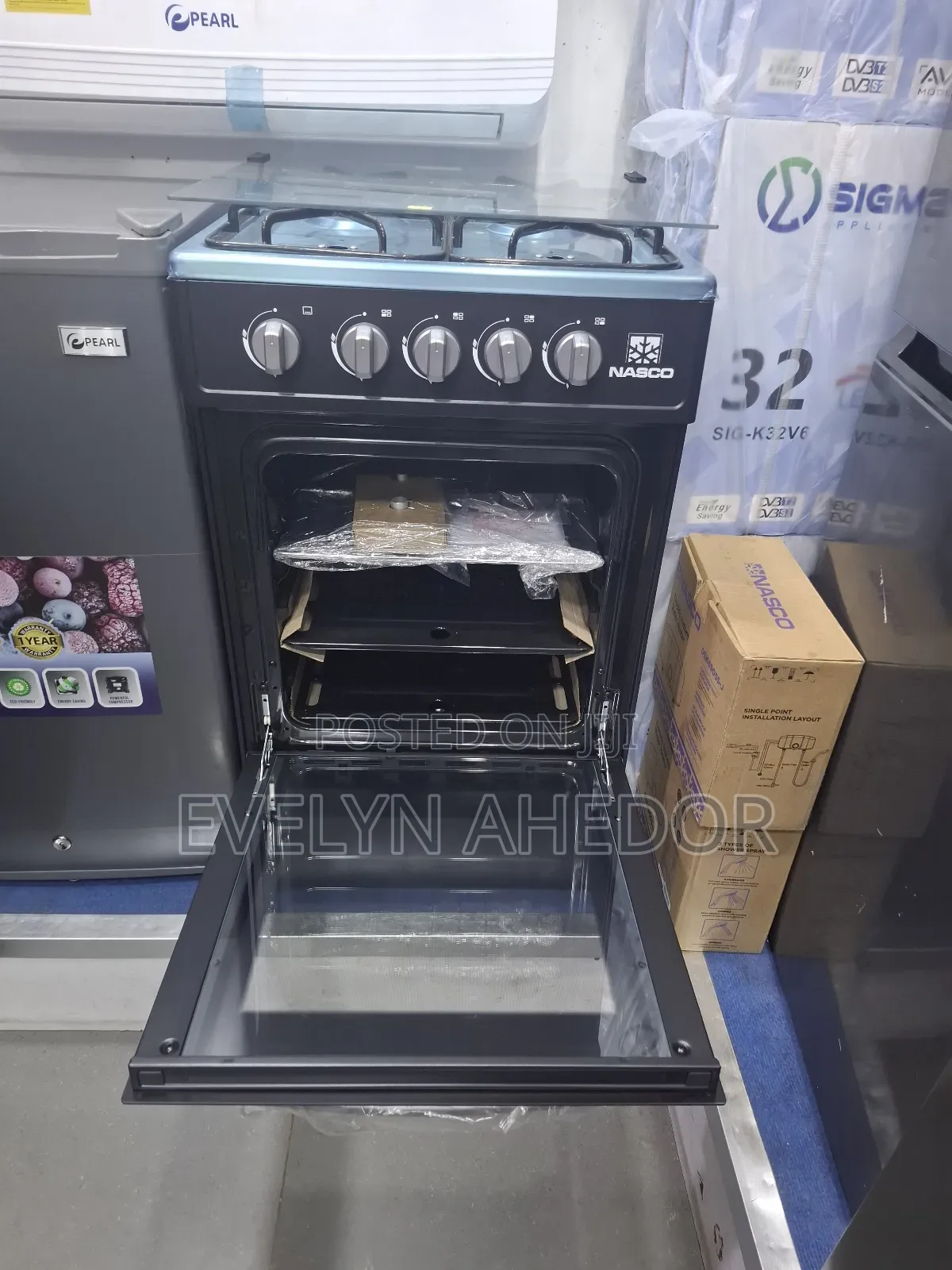 Stainless Nasco Gas Cooker 50×50 With 5 Burners