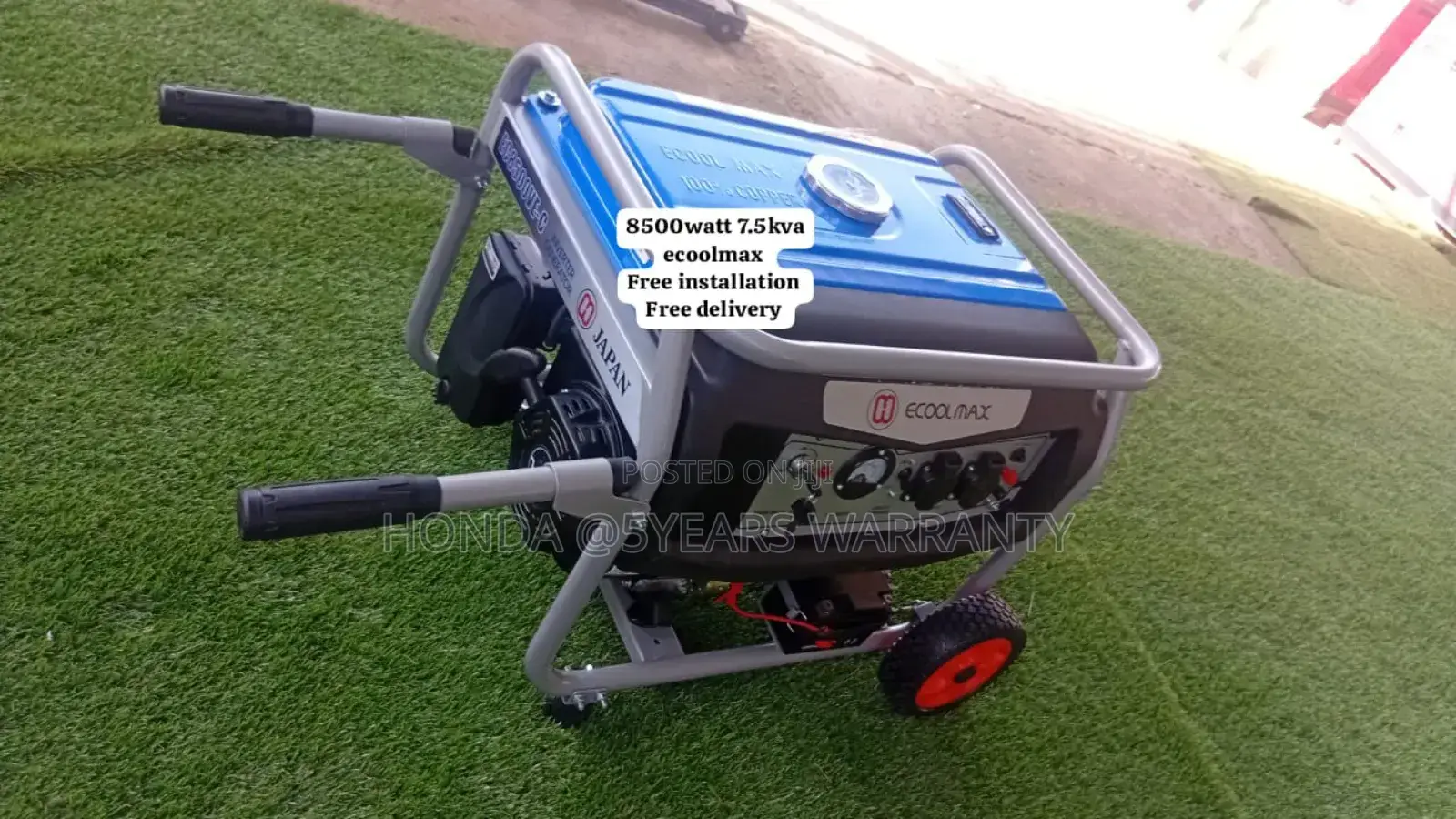 Small Generator Sales Ecoolmax 7.5kva 8500watt Generator
