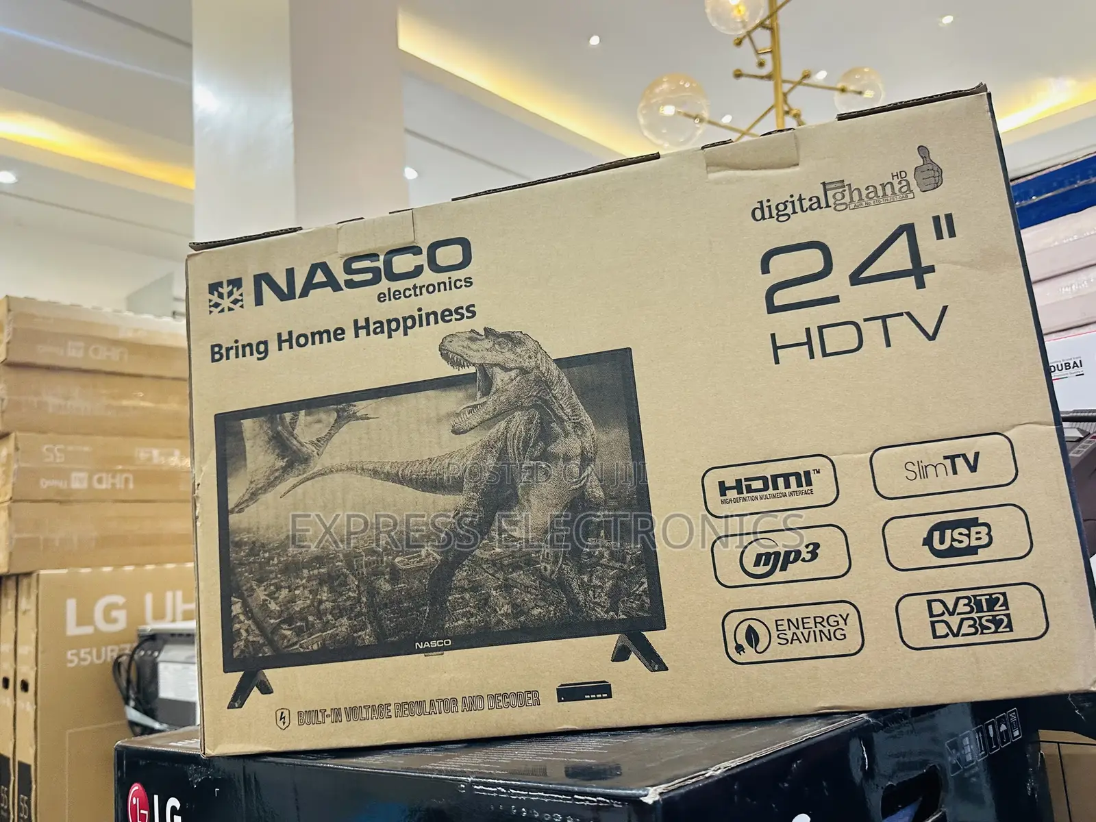 Authentic New Slim 24”Hd Satellite Digital Nasco Television