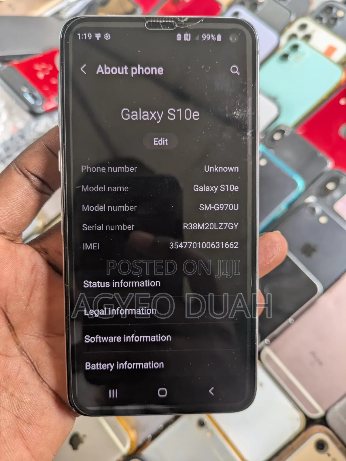 Samsung Galaxy S10e 128 GB White