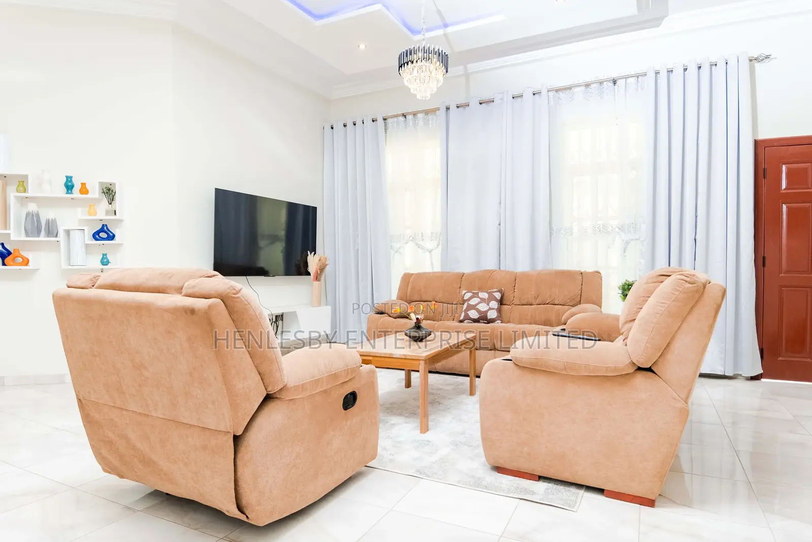 Furnished 3bdrm Apartment in H Village, Dawhenya for rent
