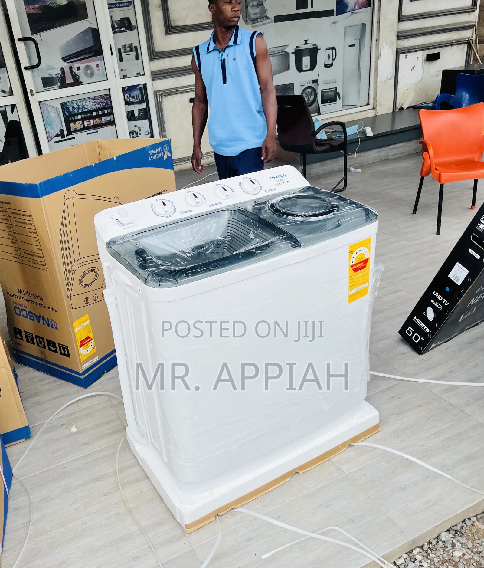 Convenient 11kg Top Load Nasco Washing Machine(Semi-Auto)