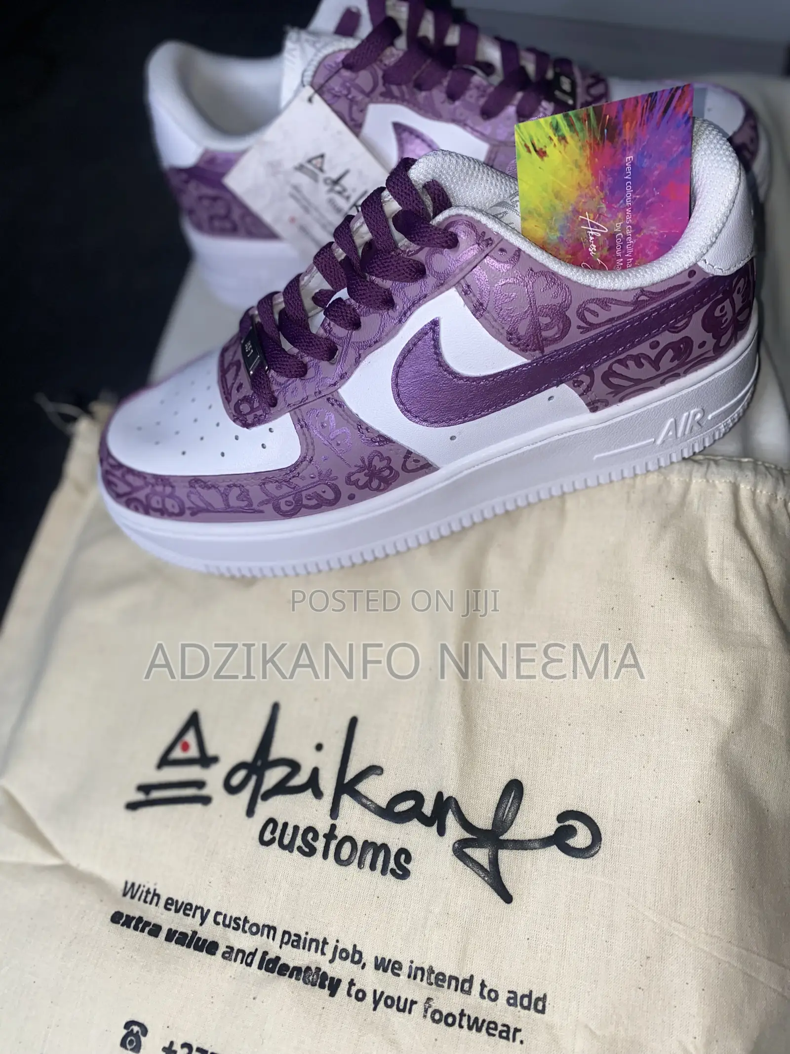 Custom Made Shoes All Hand Painted(You Provide the Sneaker)