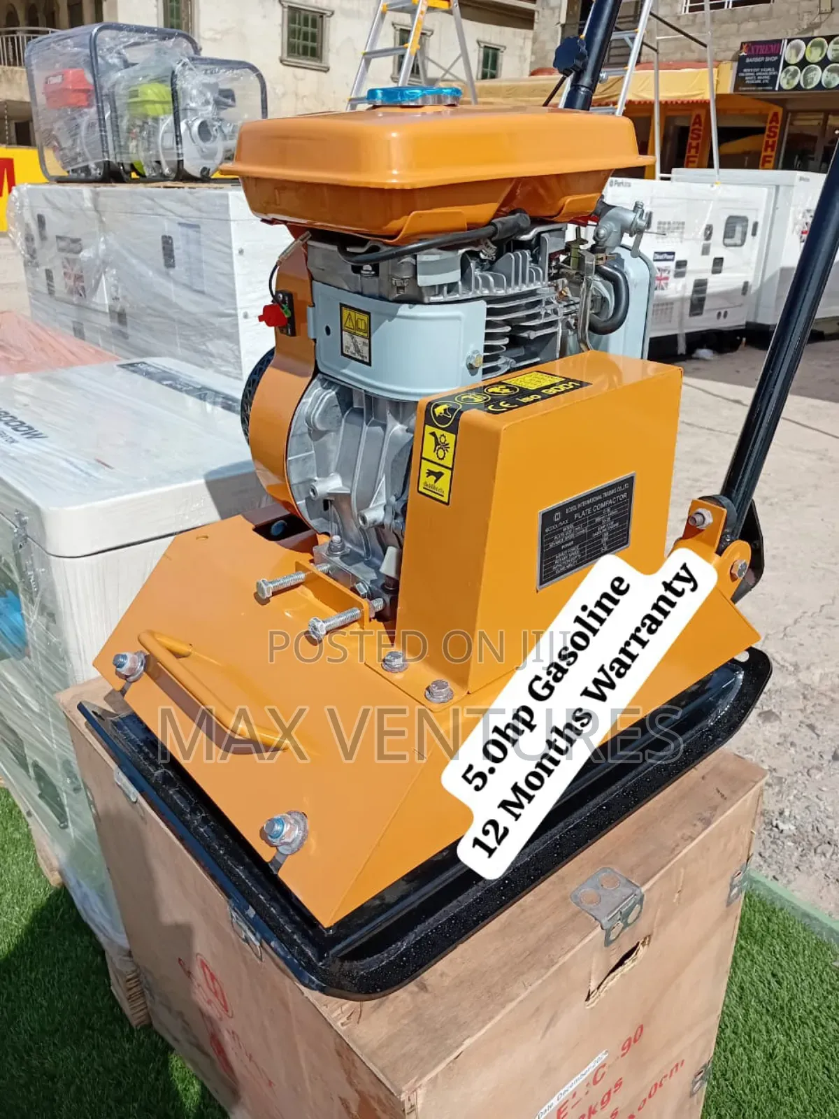 Ecoolmax 5.0hp Ey20 Gasoline Plate Compactor