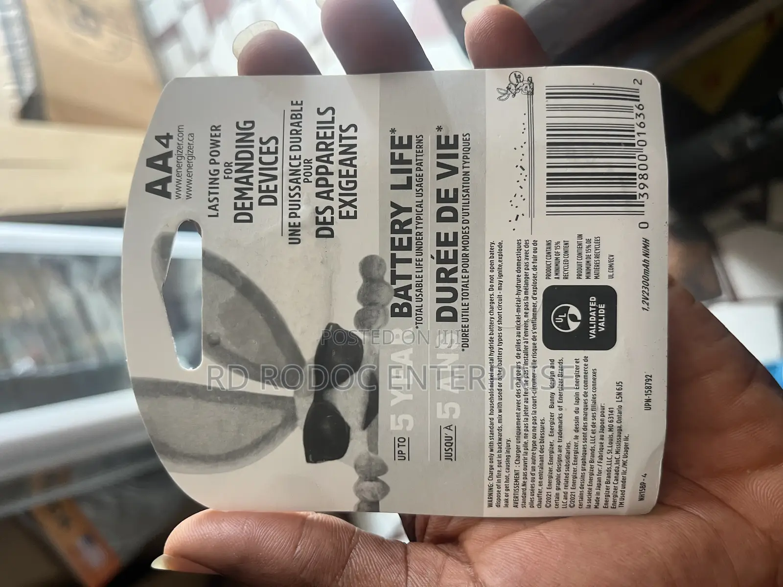 Energizer Rechargeable Battery Aa