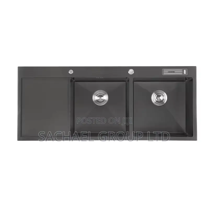 Black Double Bowl Kitchen Sink