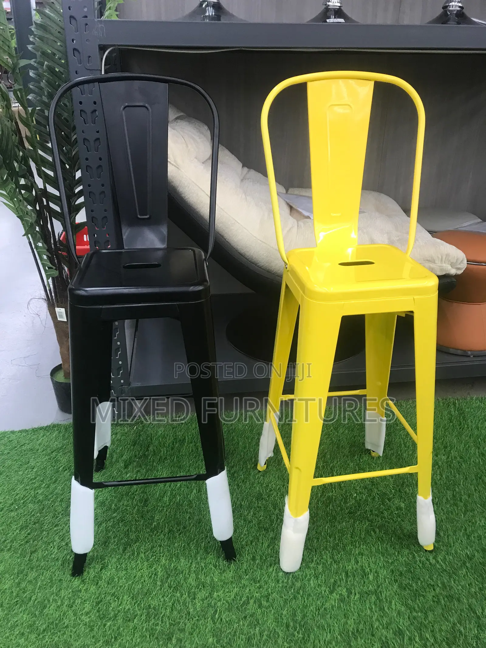 Bar Chair/ Stool (Quality Metal) With High Back Support