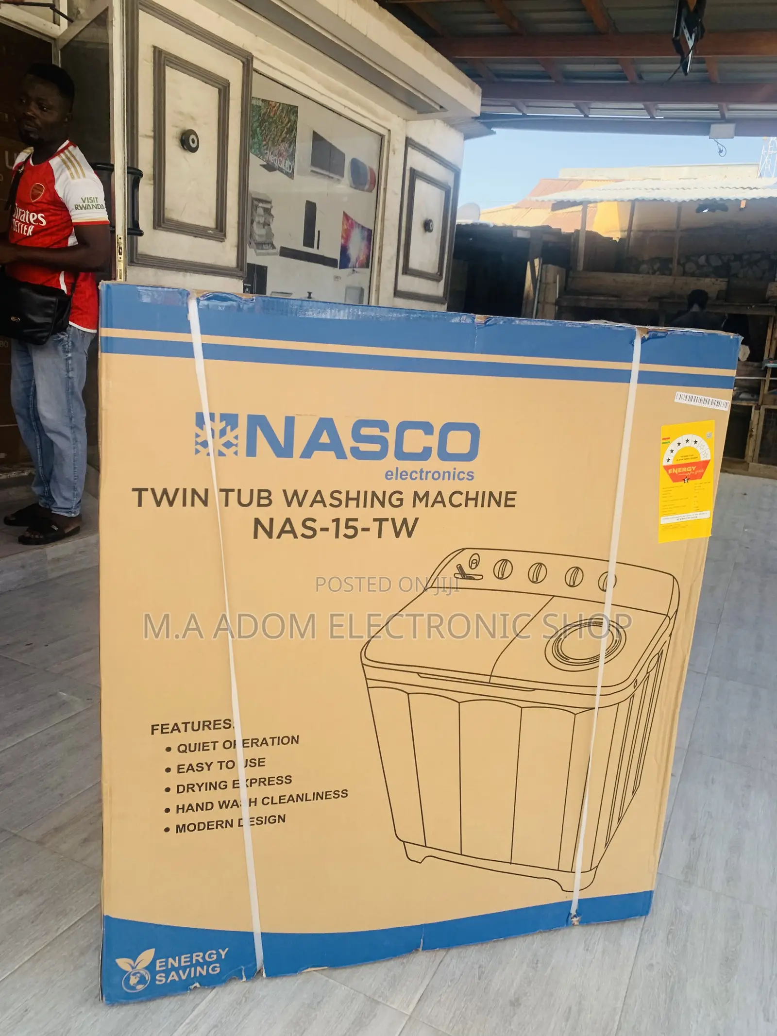 15kg Nasco Semi Automatic Twin Tub Washing Machine