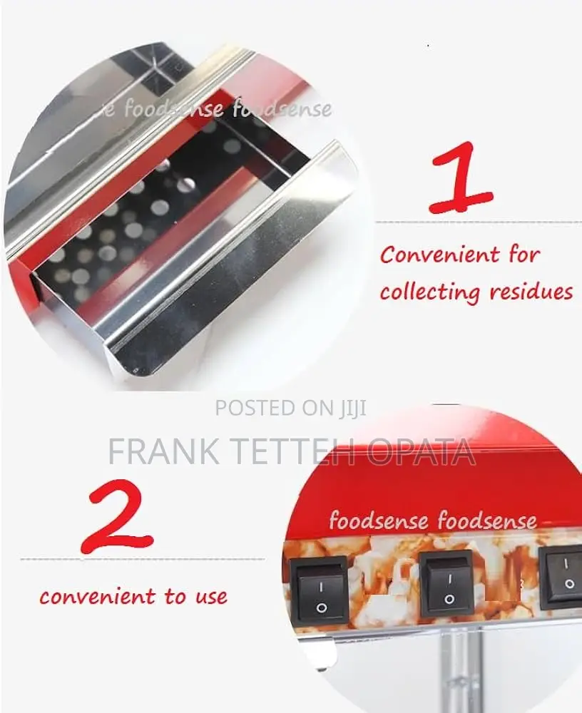 Electric Commercial Popcorn  Machine With Warmer