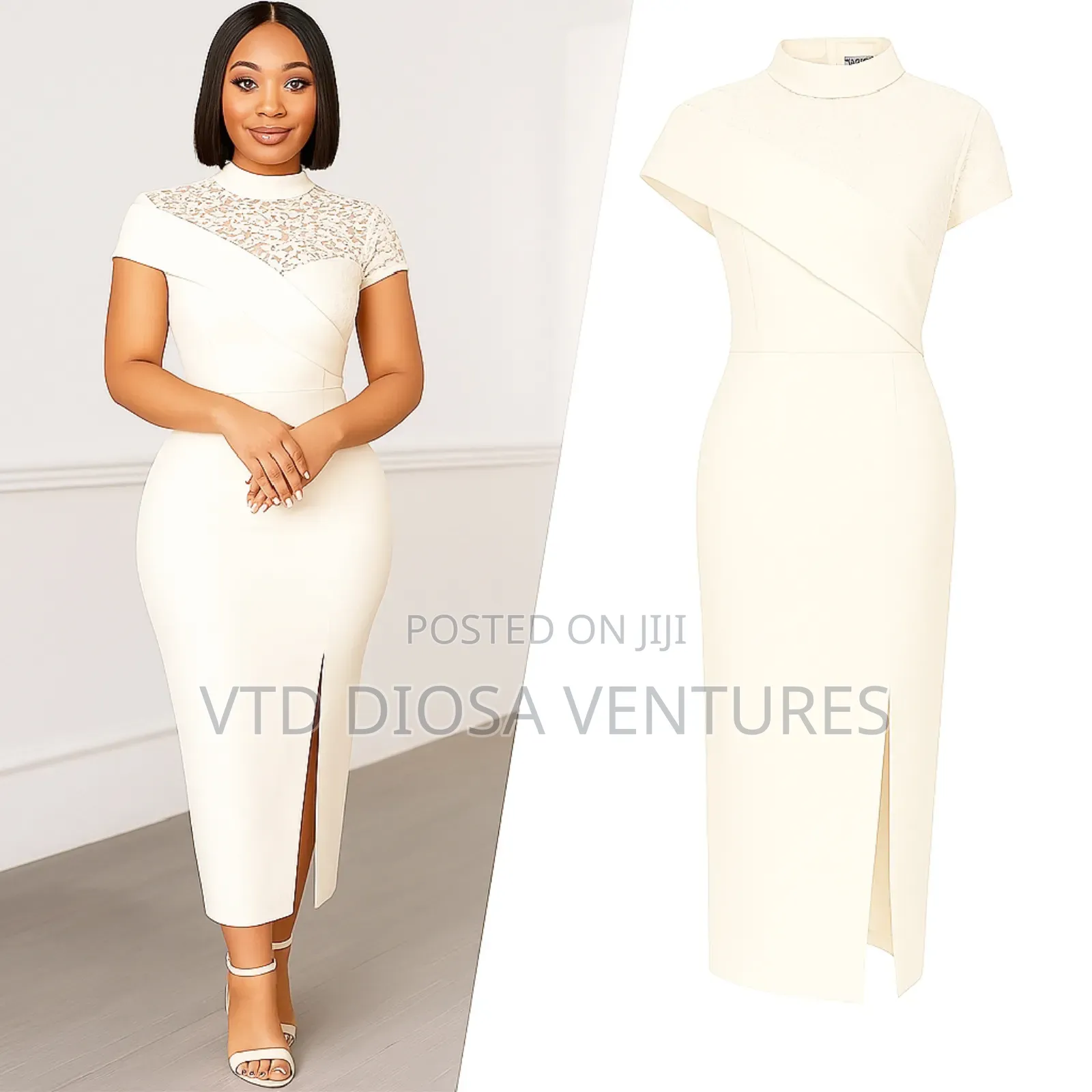 Aura Dress (Off White)