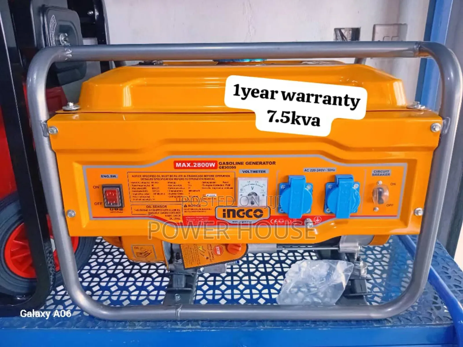 Panel Celesti Watts Ingco Petrol Generator 7.5kva 8500watts