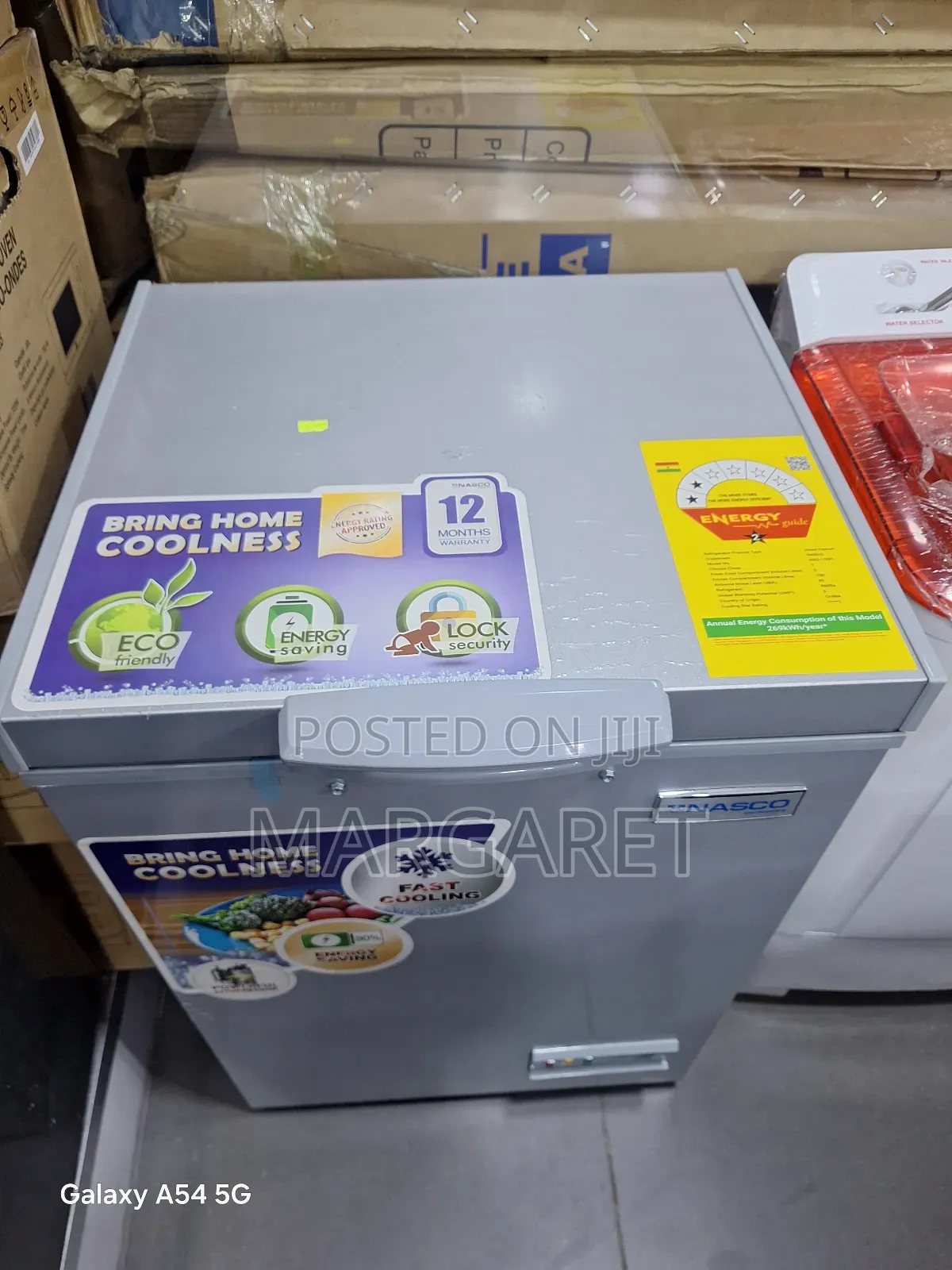 Stainless Steel Nasco 100 Litters Chest Freezer