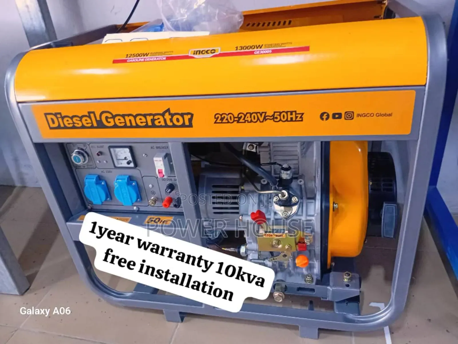 Panel Luxe Drive Ingco Diesel 10kv 13000watts Generator