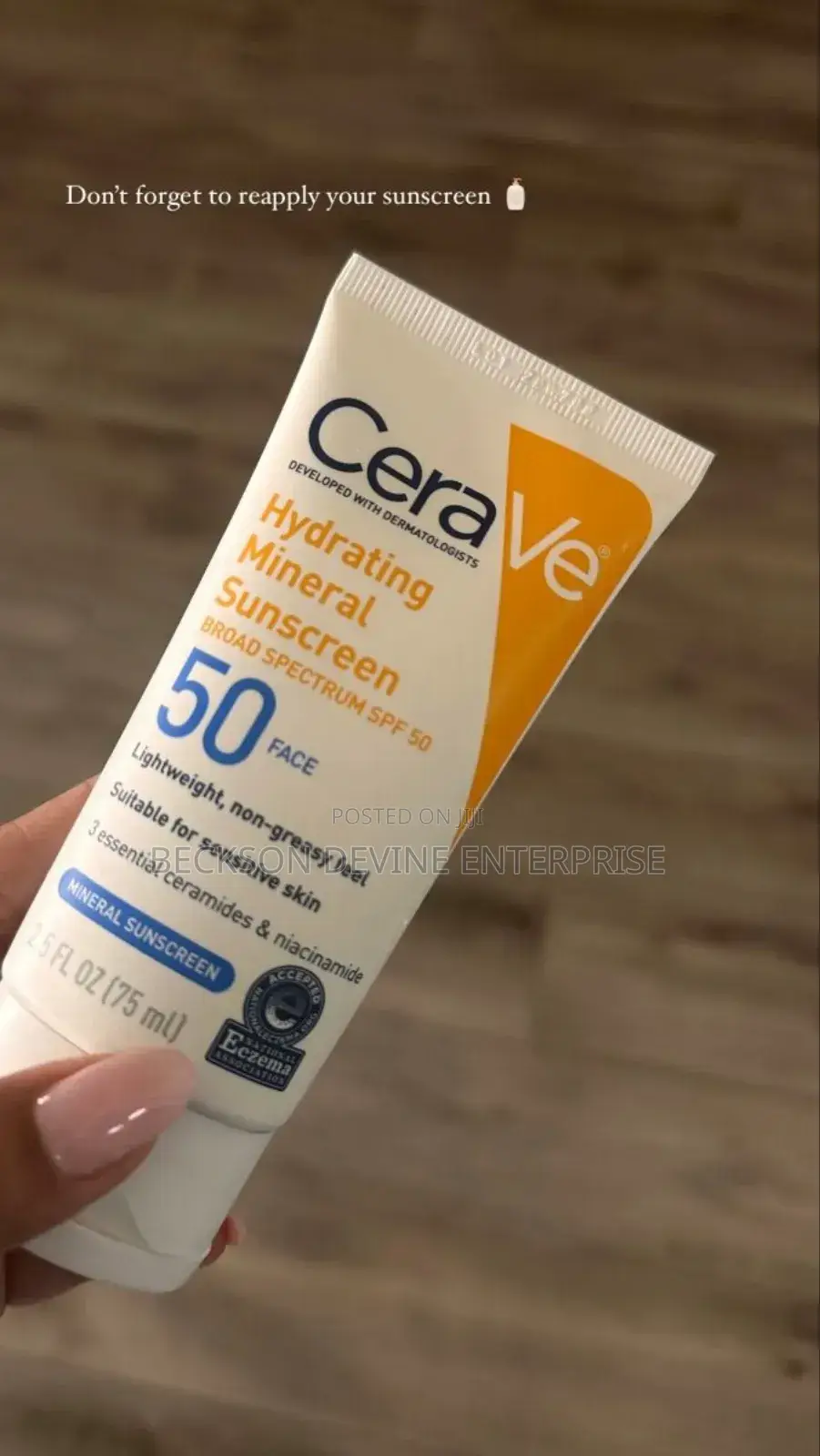 Cerave Hydrating Mineral Sunscreen