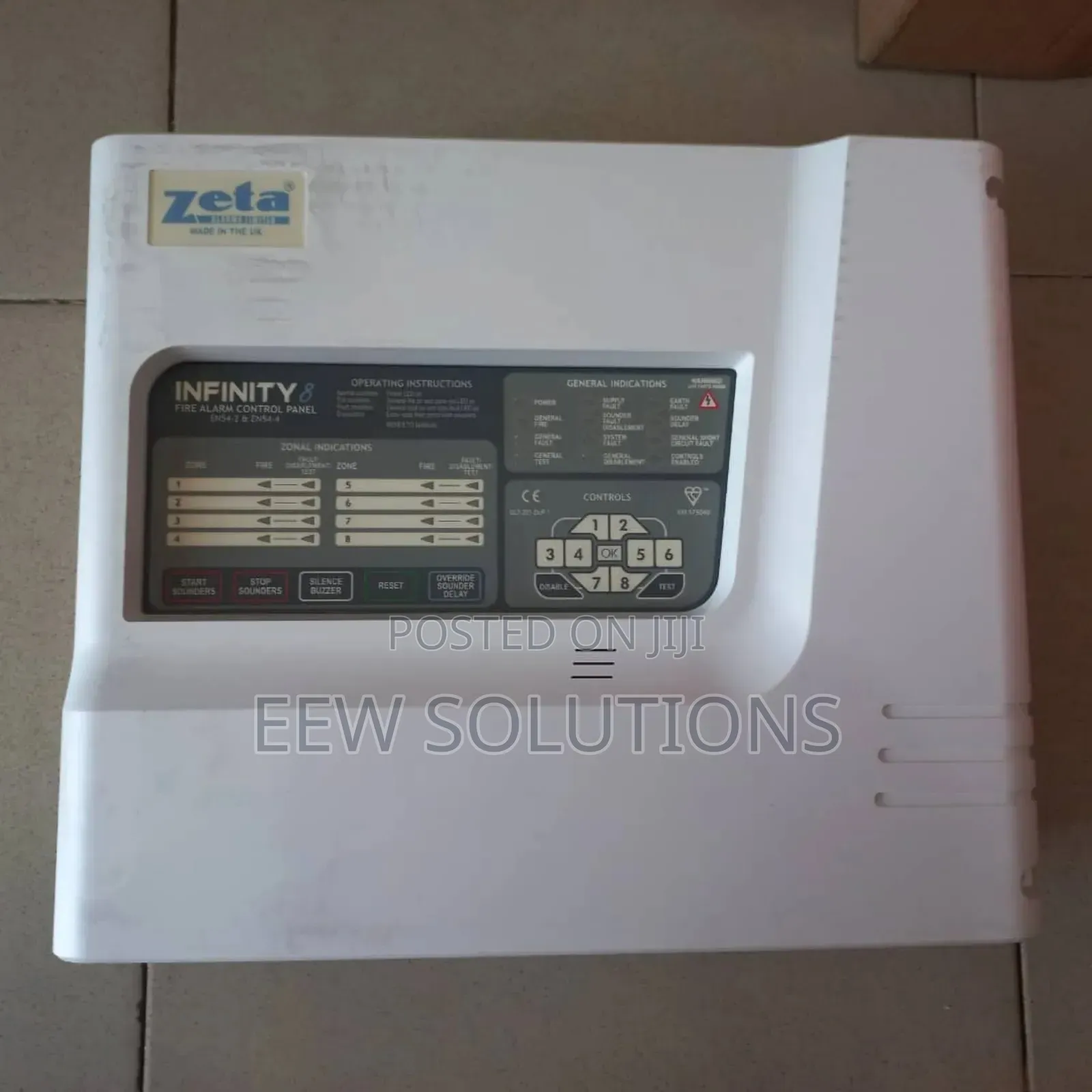Zeta 4 Zone Conventional Fire Alarm Control Panel