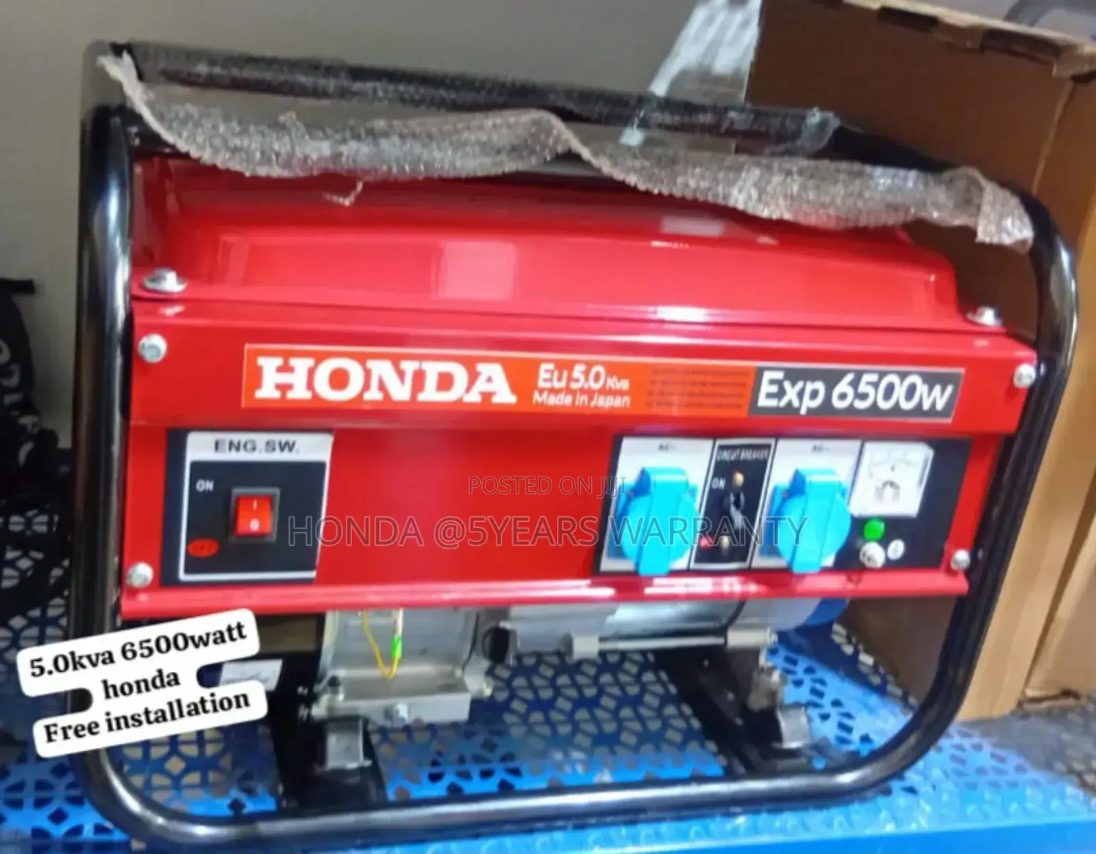 Gasoline Honda Generator 5.0kva 6500watt Petrol 5.0kva