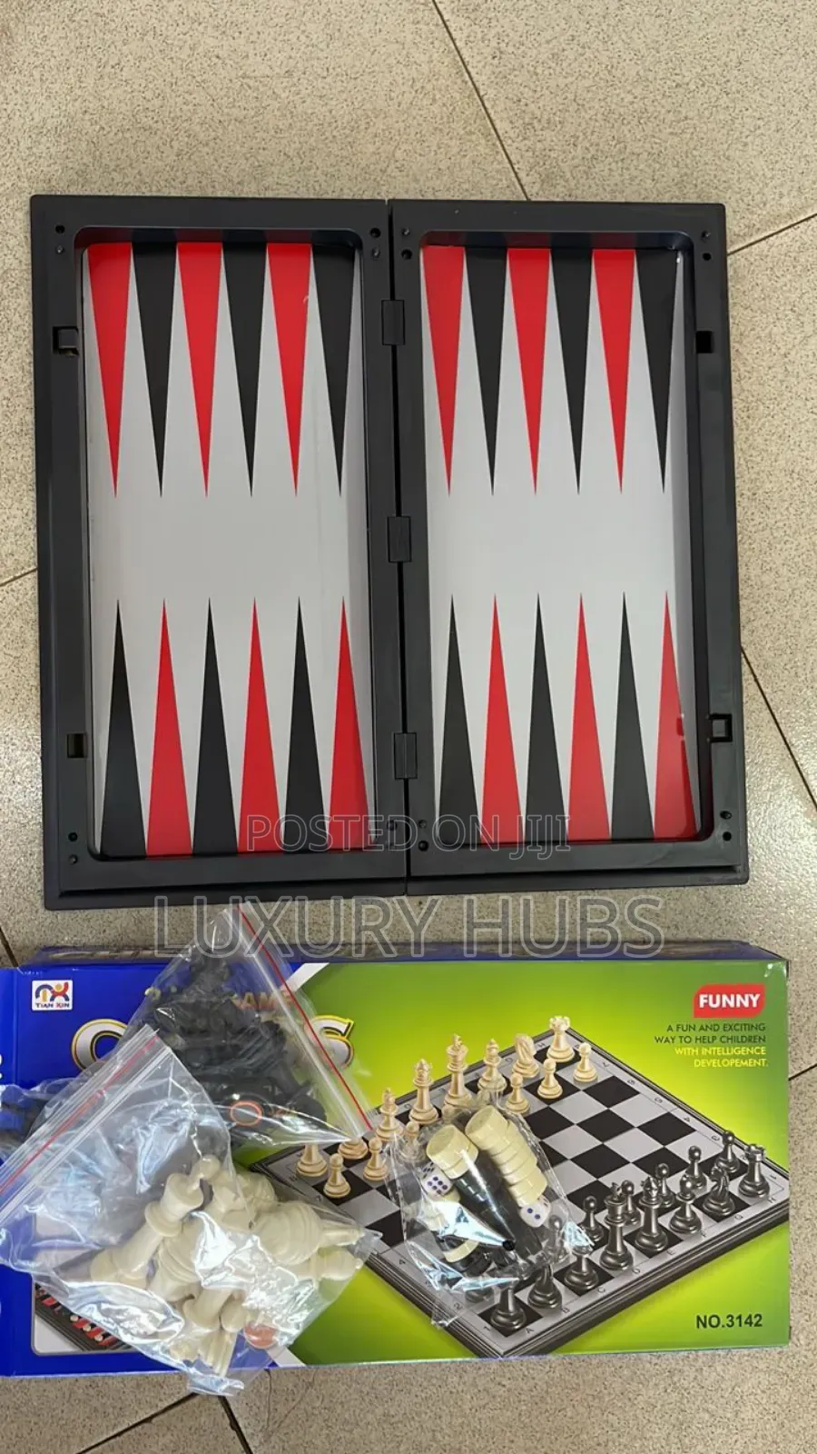 3 in 1 Chess Board Game