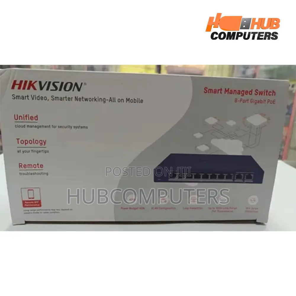 Hikvision (Ds-3e1510p-El) Poe Gigabit 8 Ports Manged Switch