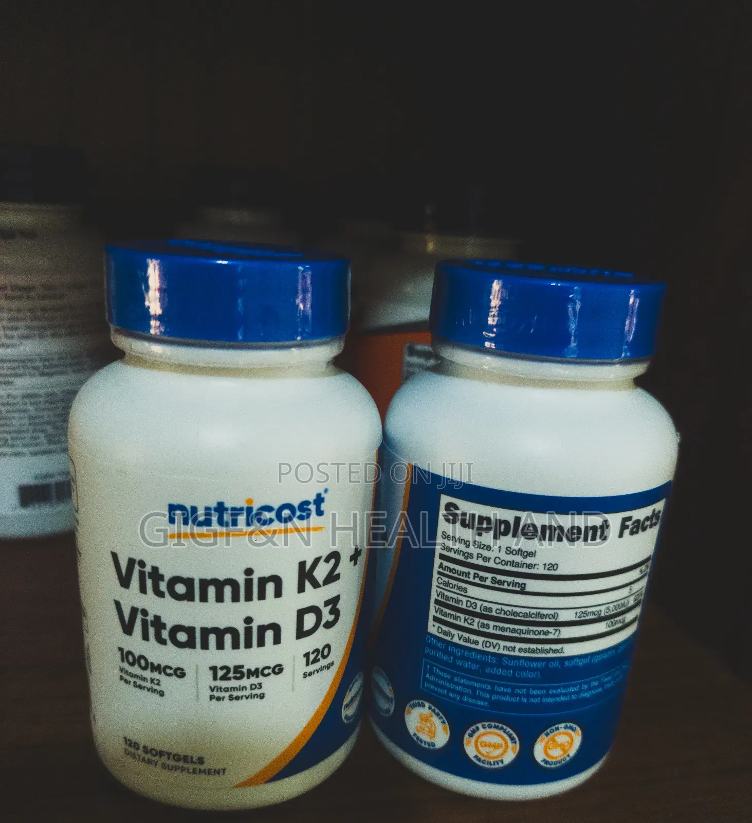 Nutricost Vitamin +D3 120 Softgel (2028 Expiry)