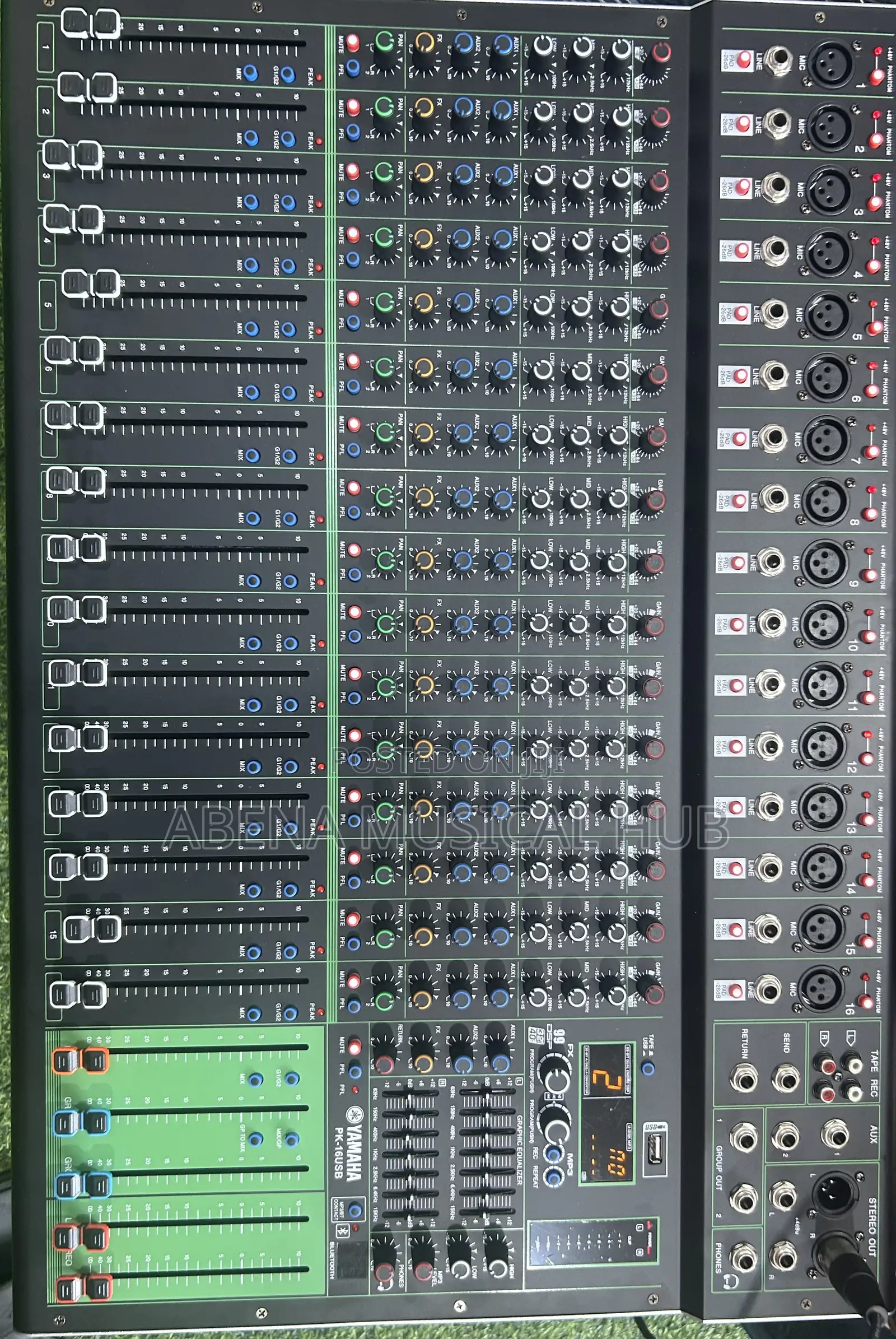 Yamaha Pk16 Channel Usb Power Mixer