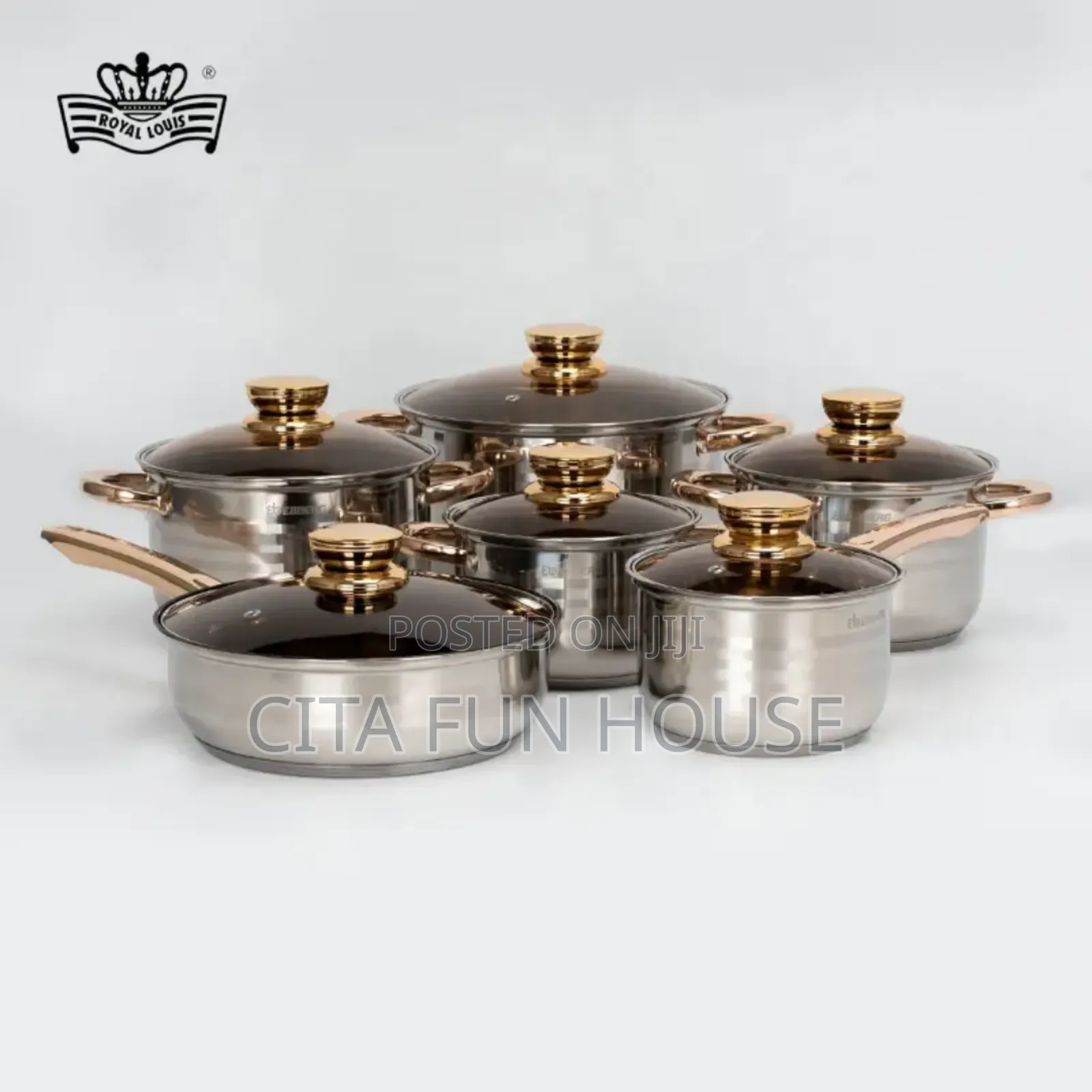12pcs Heavy Stainless Steel Cookware Set