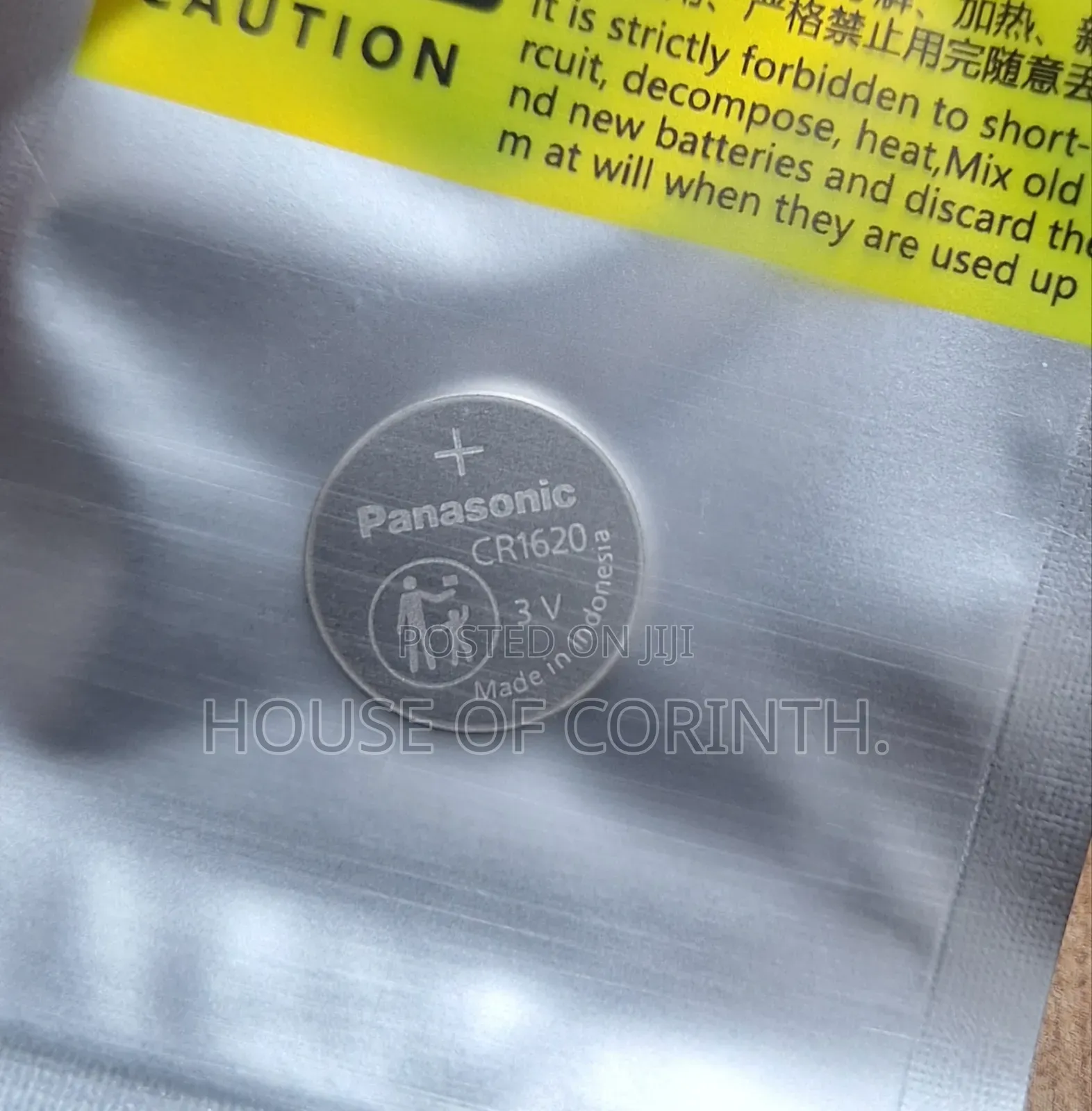 Car Key Fob Battery Cr1620 Panasonic