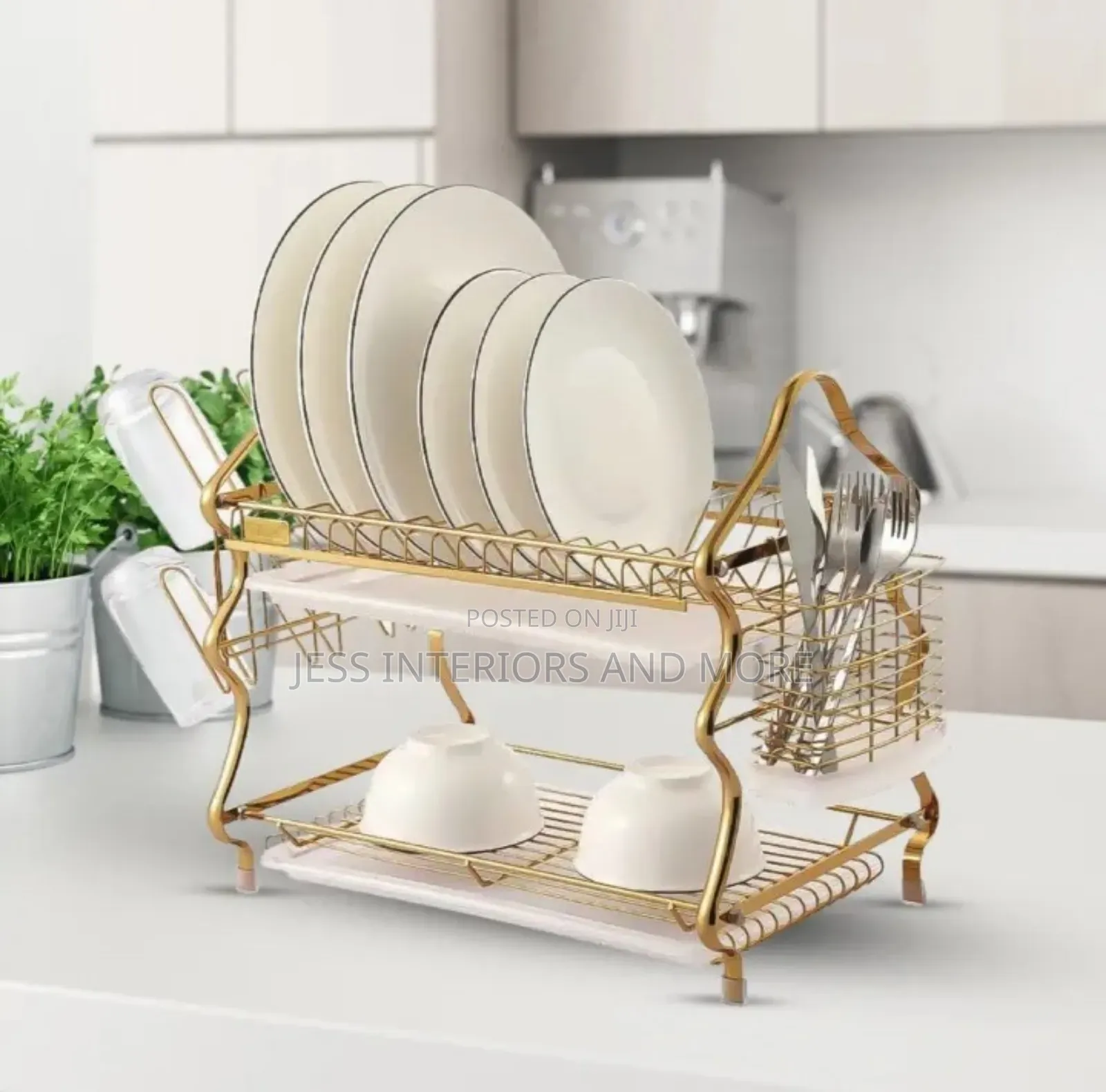 Dish Rack (Flugel Gold Stainless Steel )