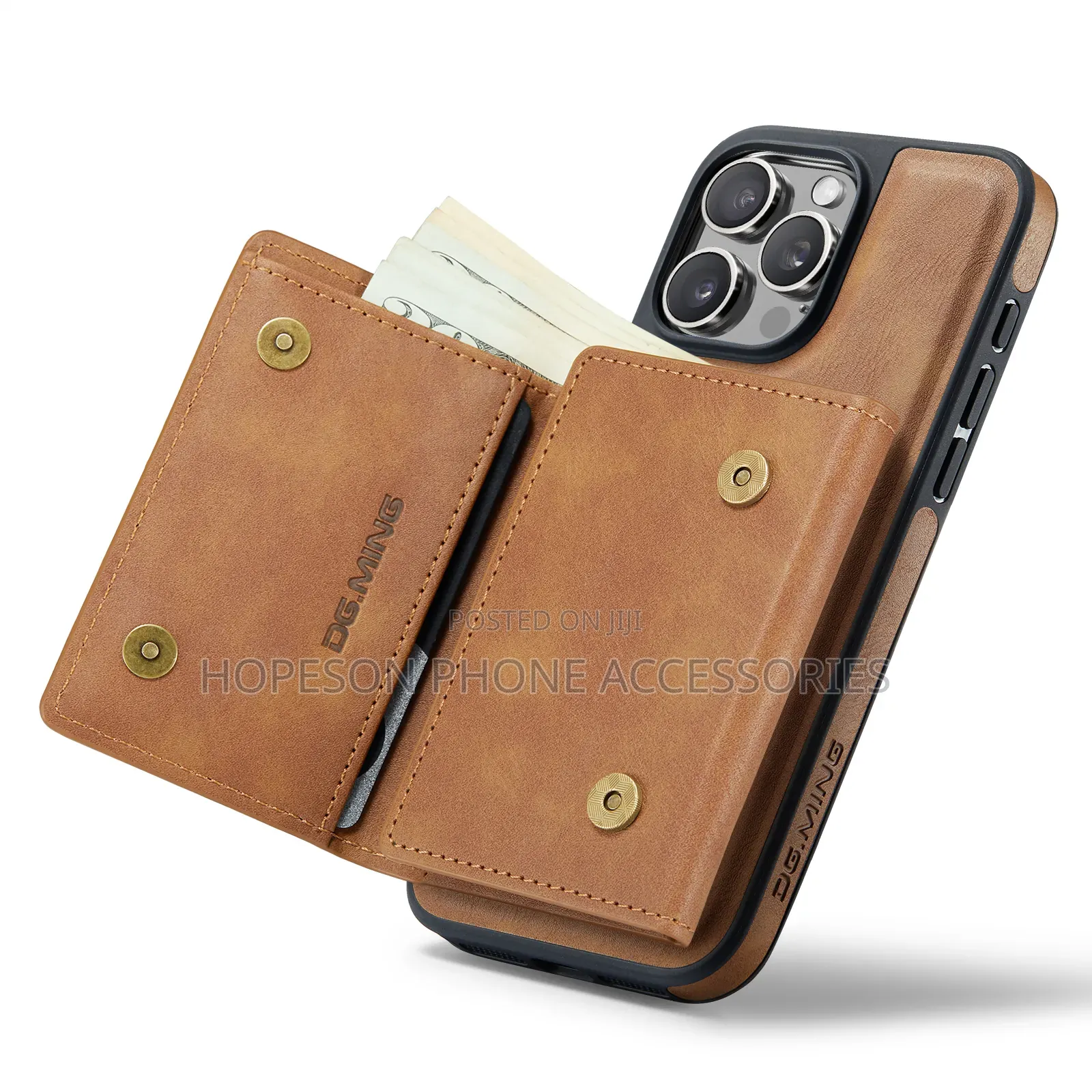 iPhone Magsafe Leather Cases With Detachable Magnetic Wallet